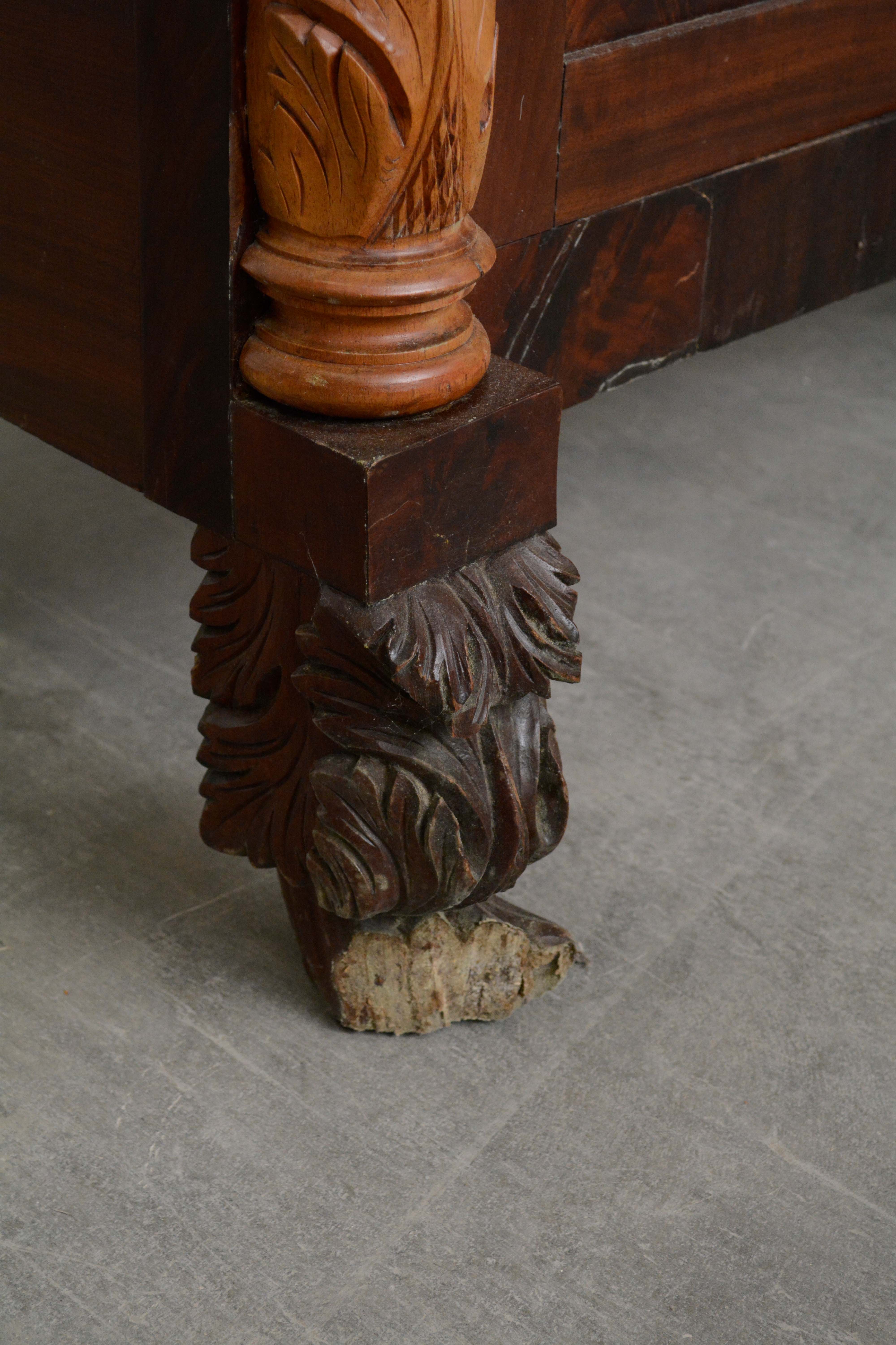 Classical Flame Mahogany Jackson Press, Circa 1830