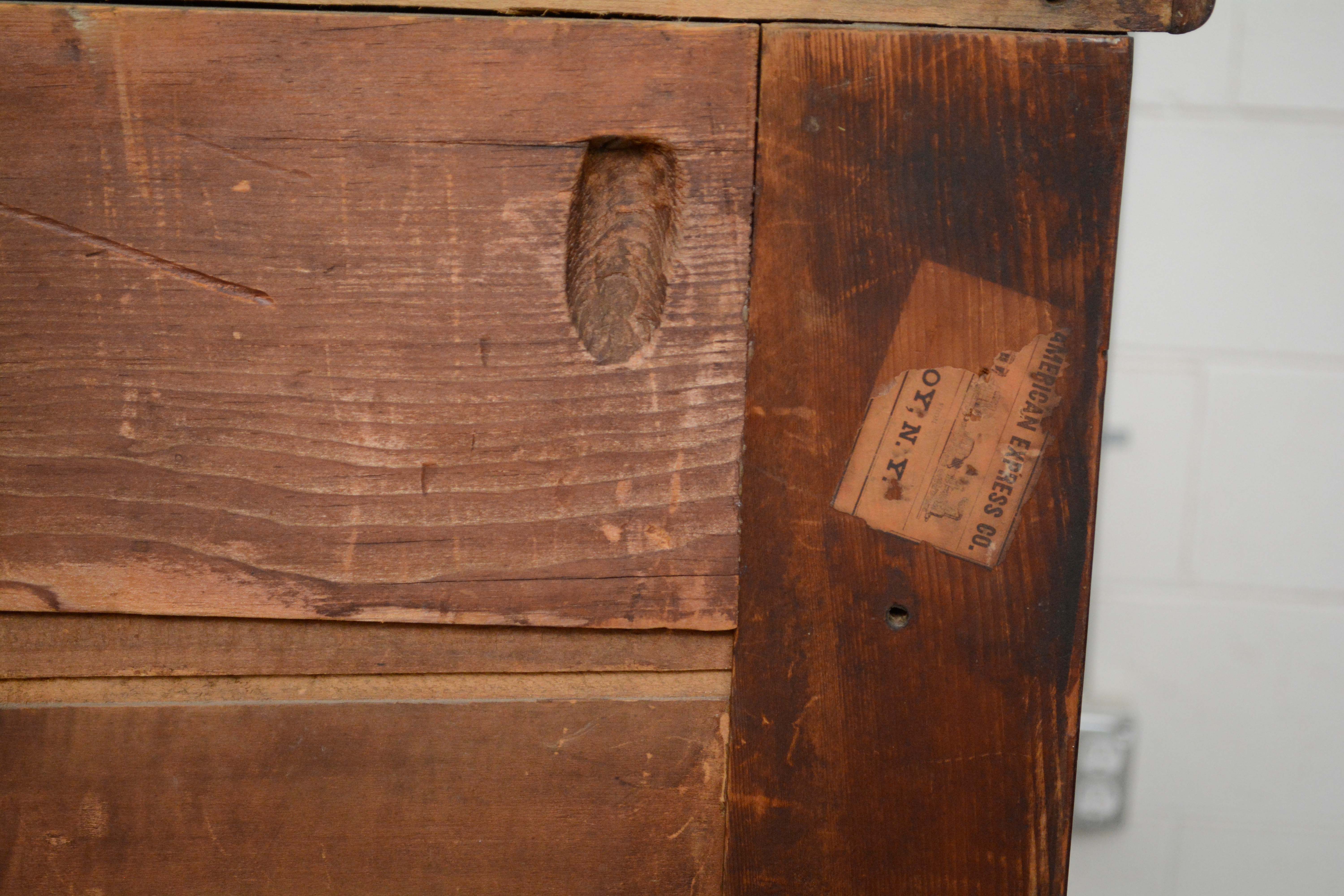 Classical Flame Mahogany Jackson Press, Circa 1830