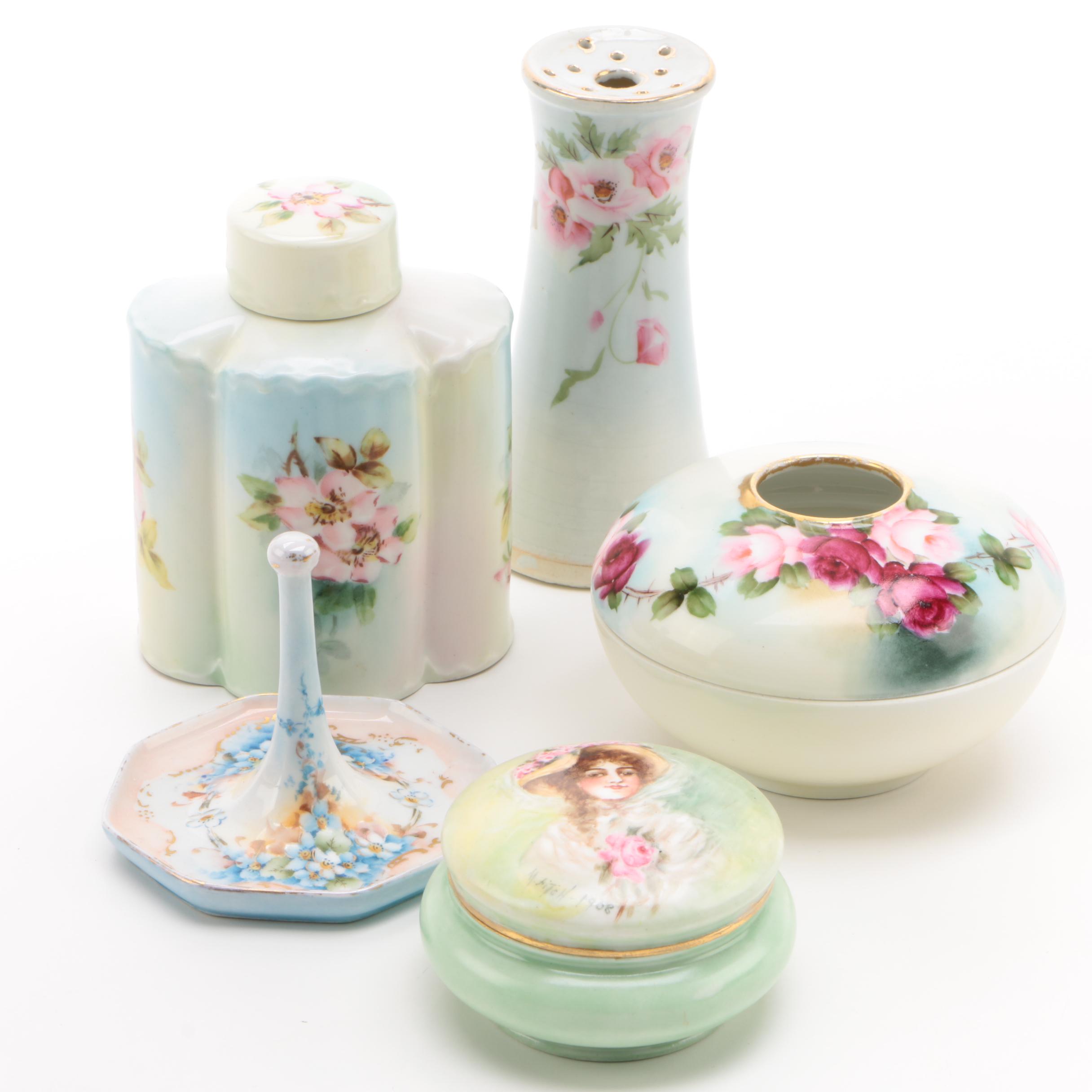 Porcelain Vanity Accessories including MZ Austria