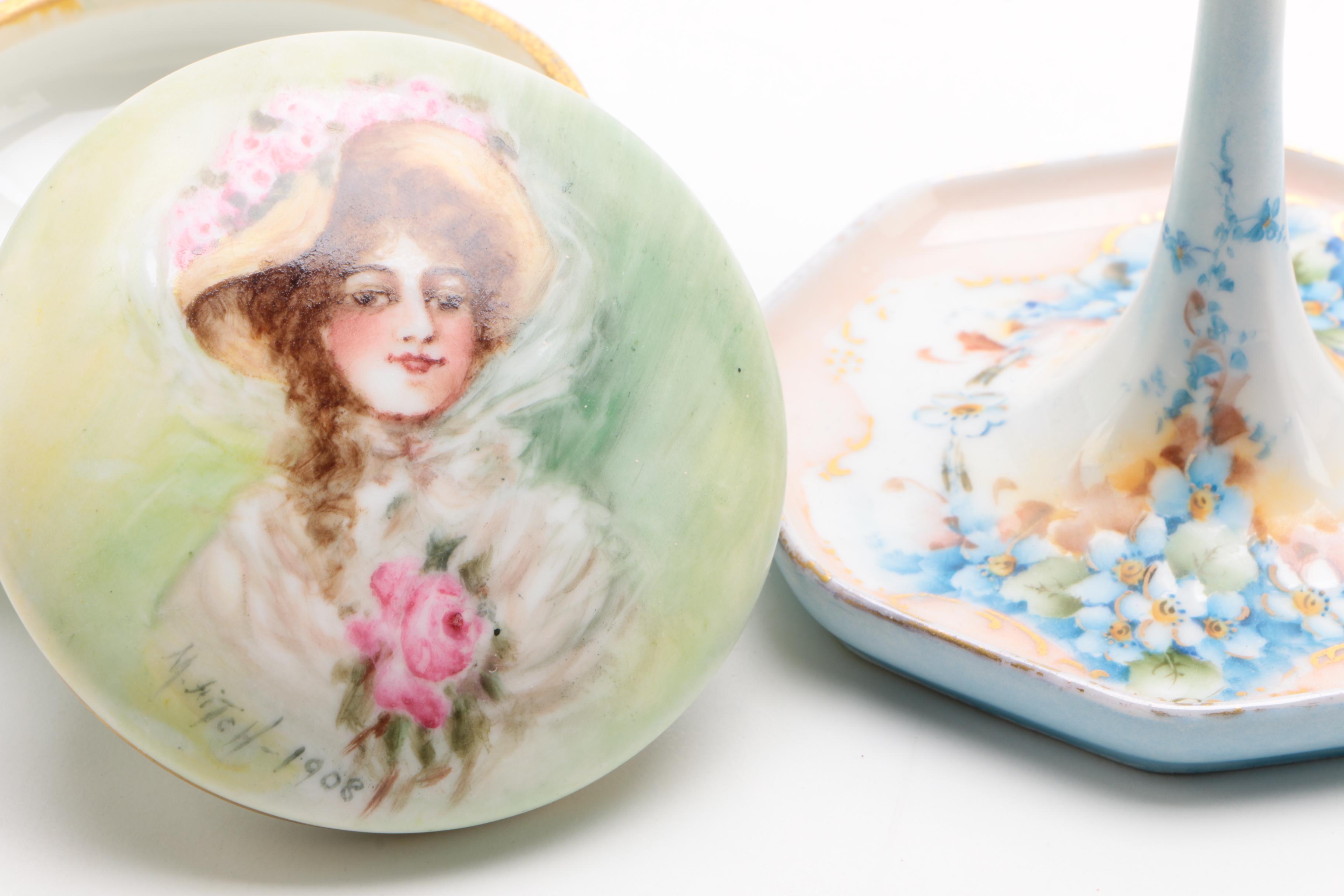 Porcelain Vanity Accessories including MZ Austria