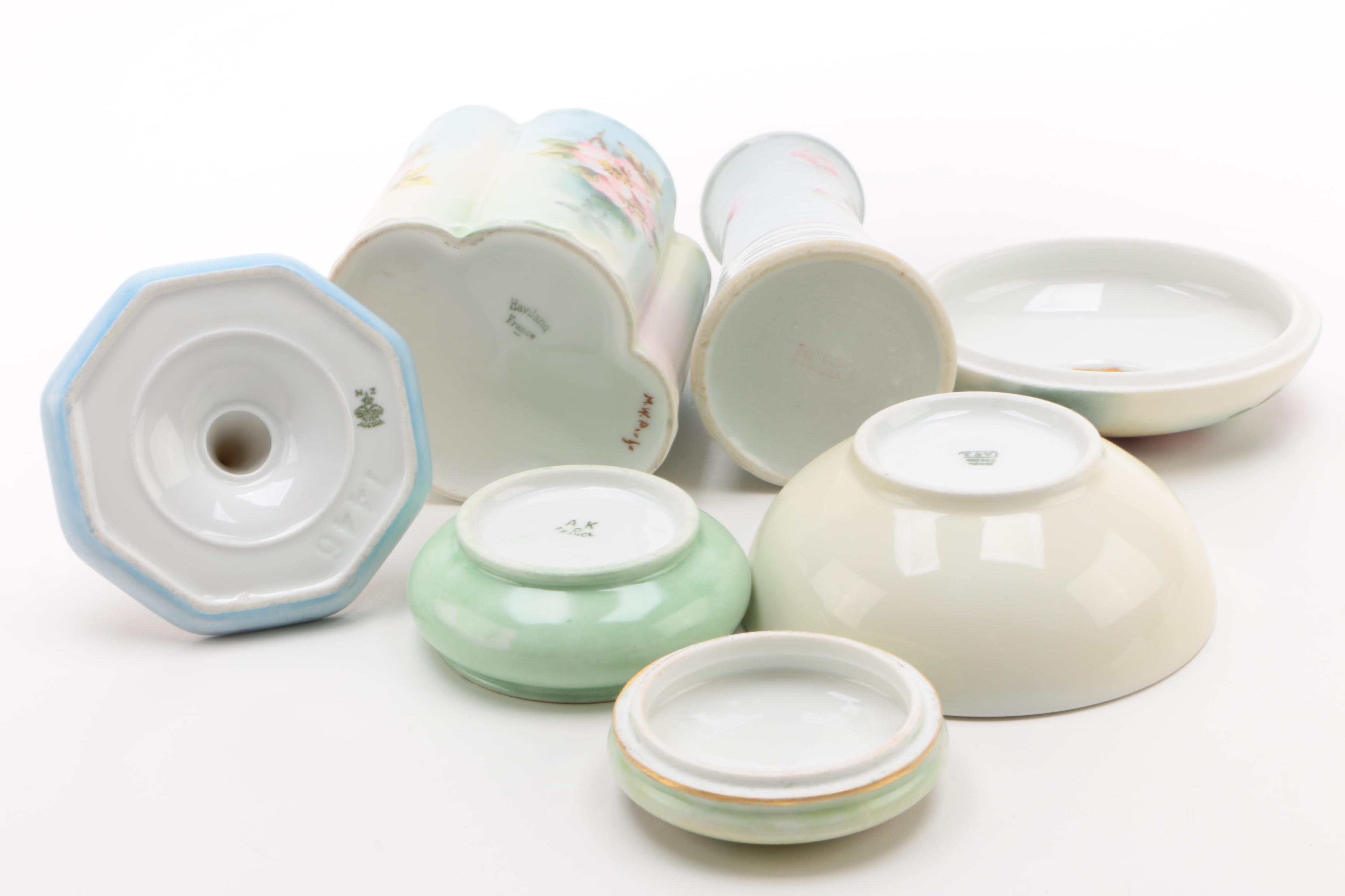 Porcelain Vanity Accessories including MZ Austria