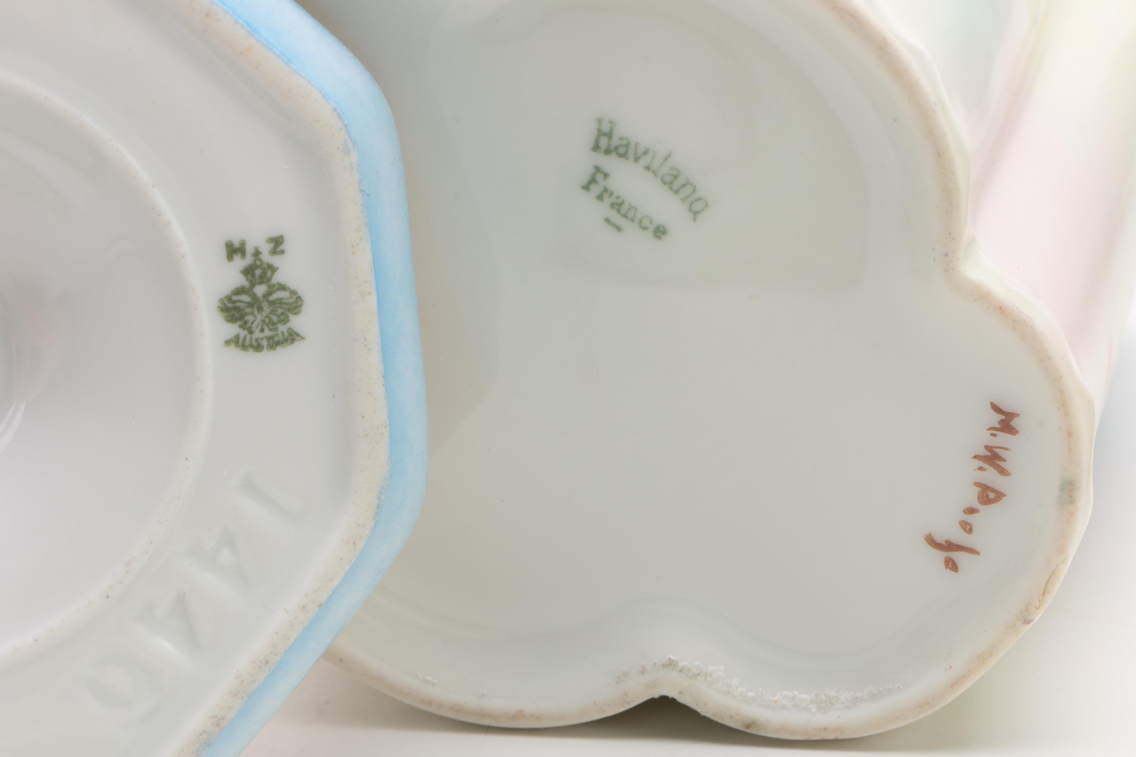 Porcelain Vanity Accessories including MZ Austria