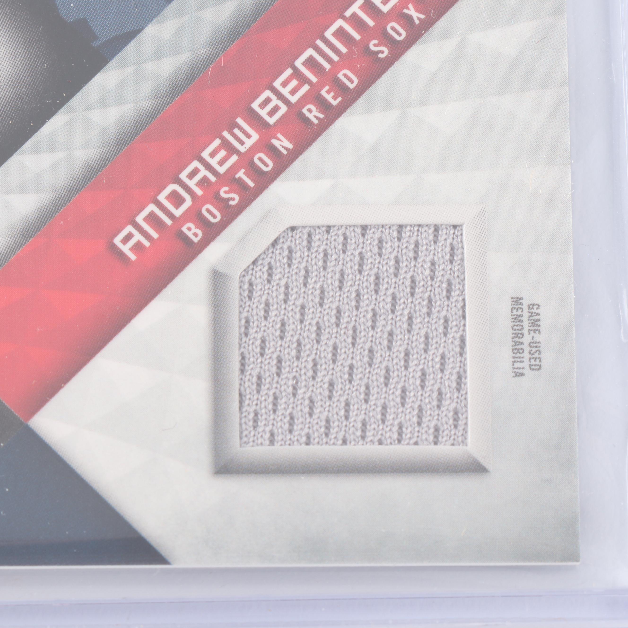 Luke Weaver, Garrett Cooper and Andrew Benintendi Topps Jersey Cards