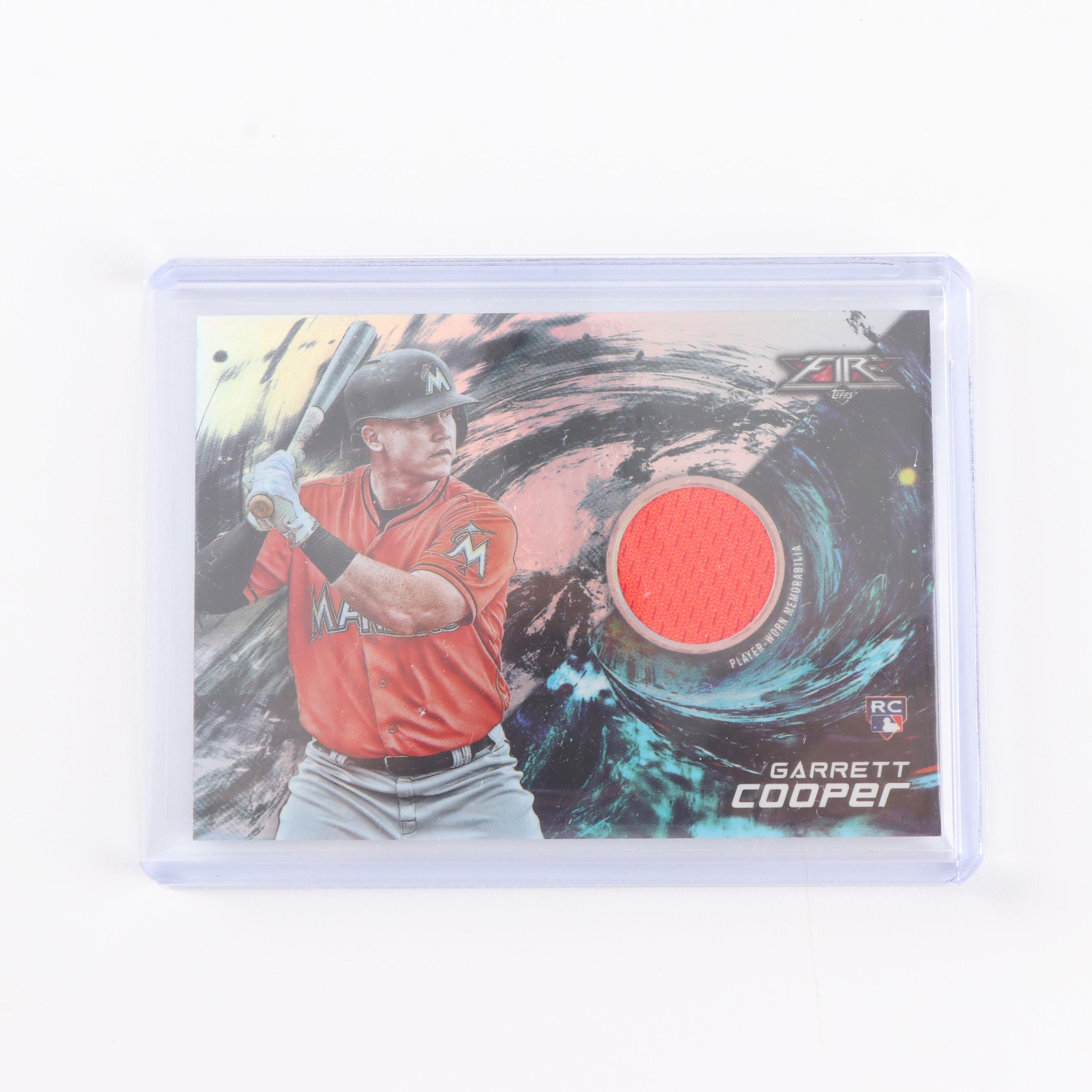 Luke Weaver, Garrett Cooper and Andrew Benintendi Topps Jersey Cards