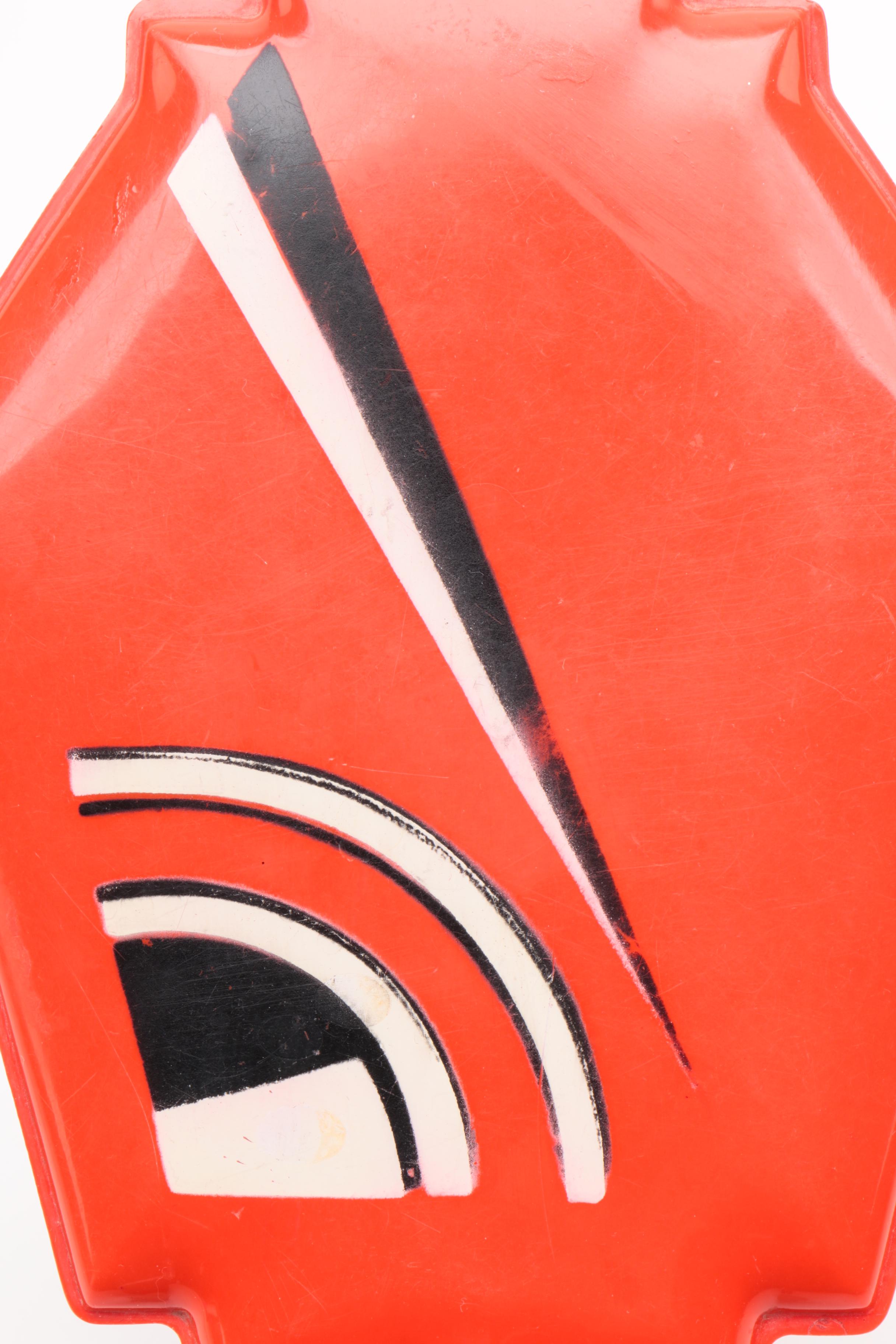 Art Deco Red Hand Mirror, circa 1920-30s