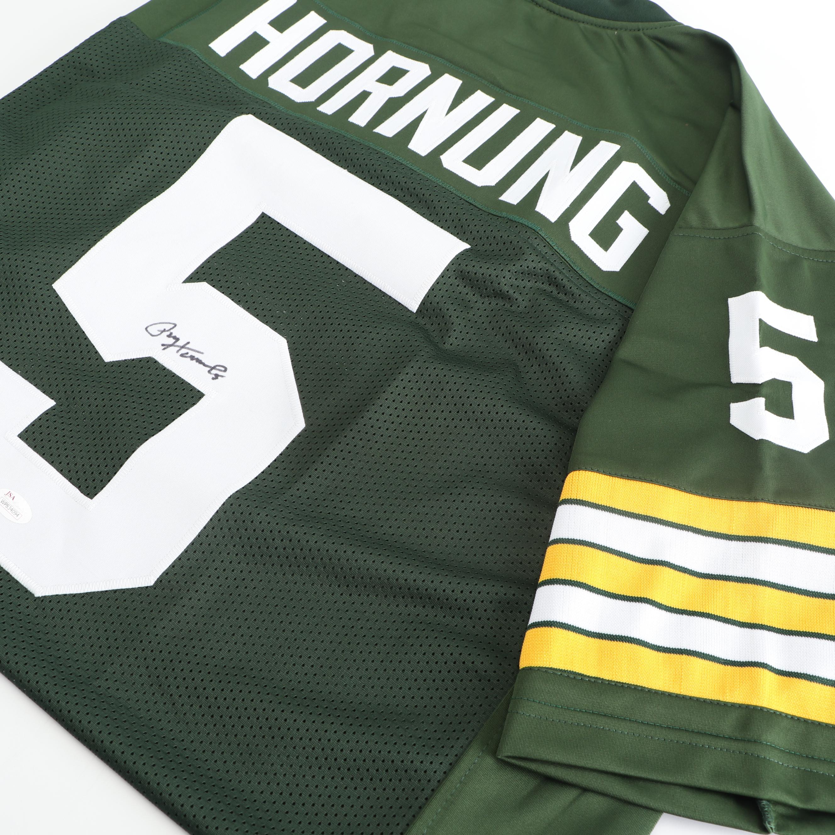 Paul "The Golden Boy" Hornung Autographed Green Bay Packers Replica Jersey