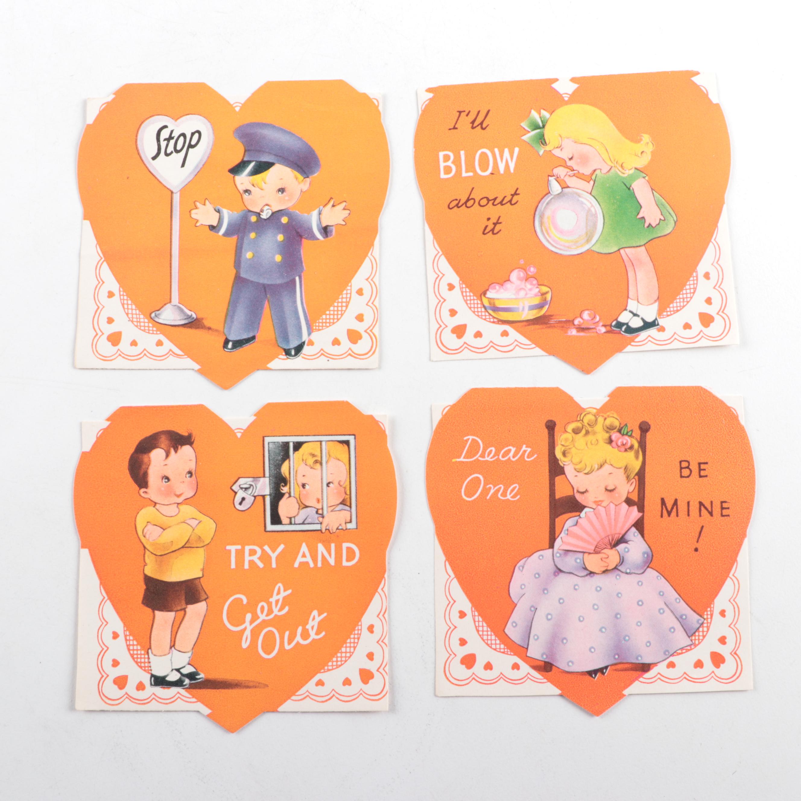 Vintage Early to Mid 20th Century Valentines Cards