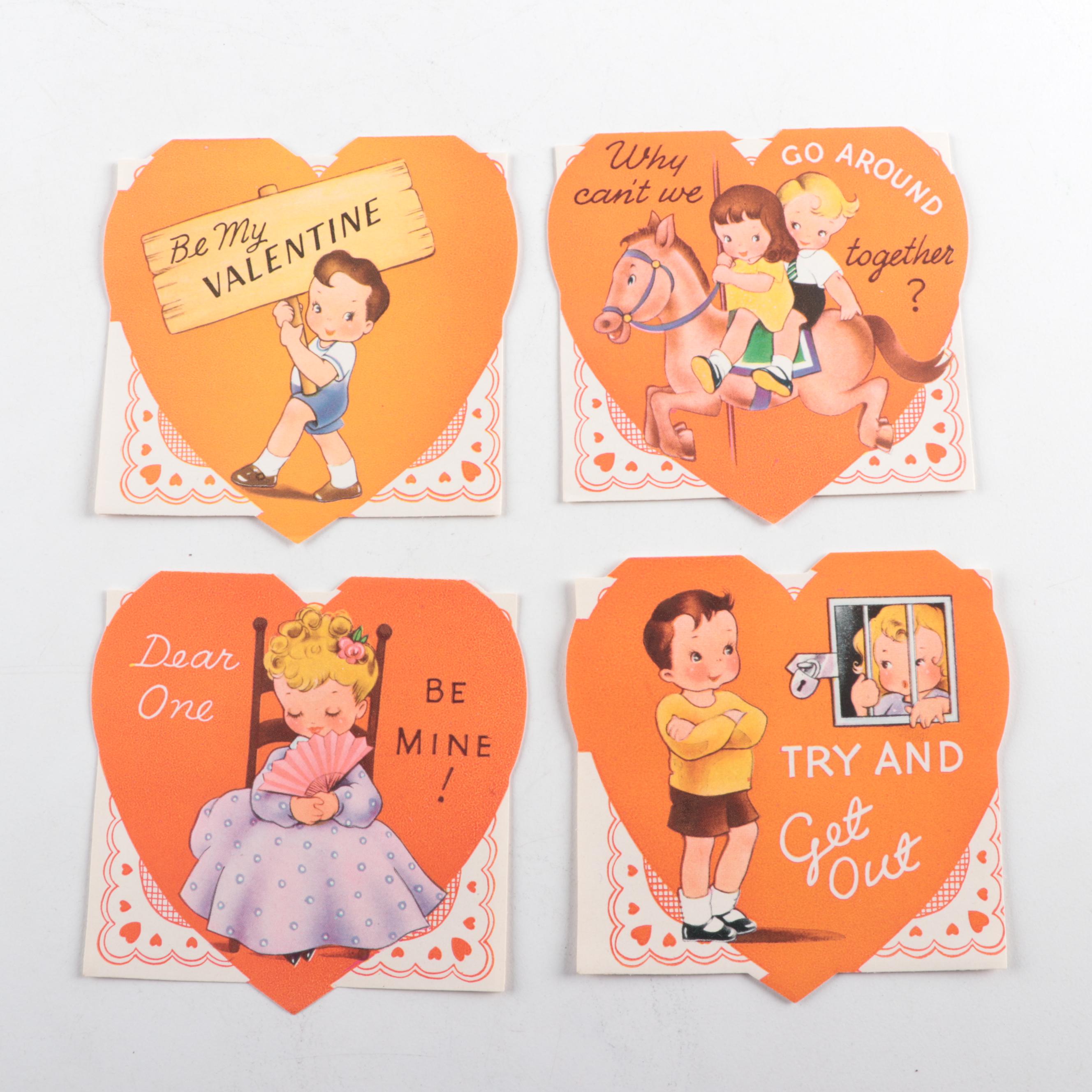 Vintage Early to Mid 20th Century Valentines Cards