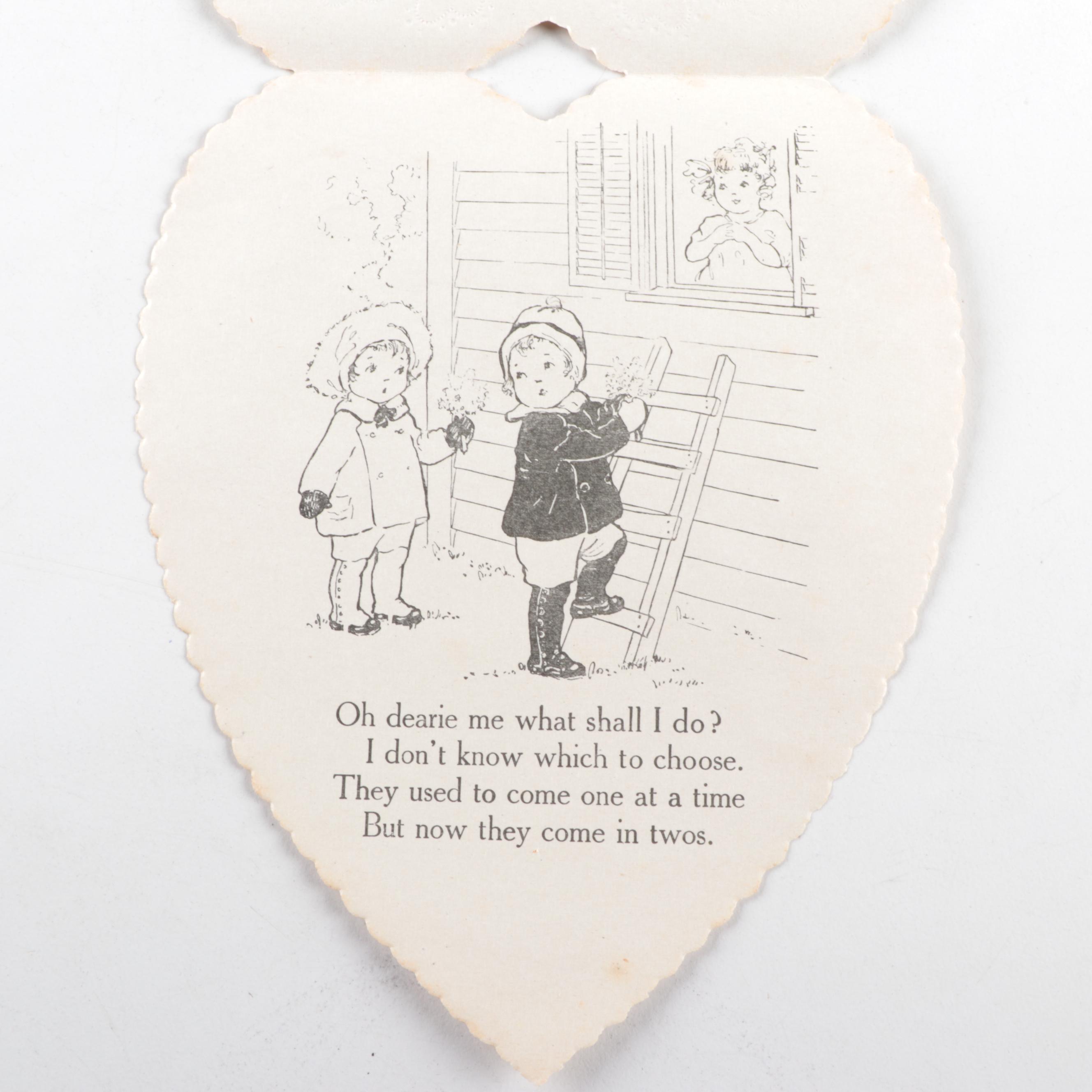 Vintage Early to Mid 20th Century Valentines Cards