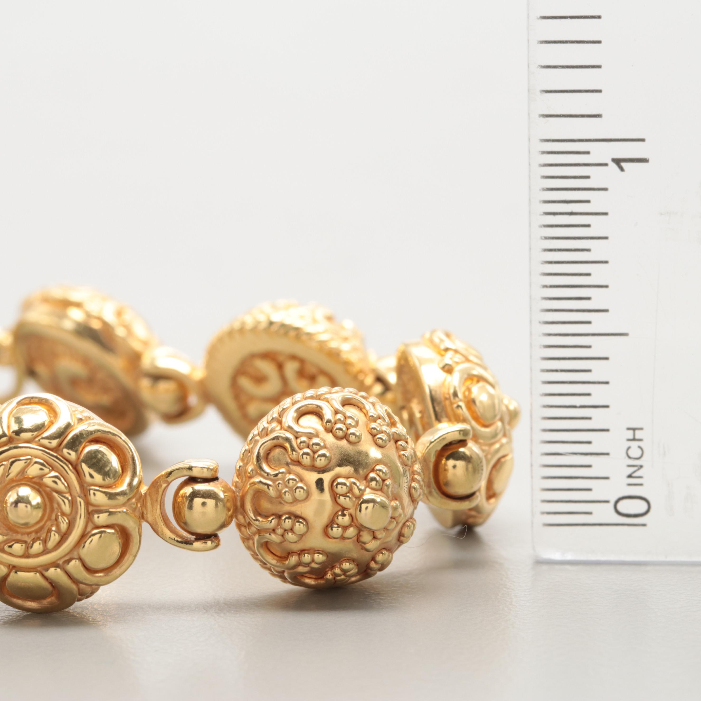 Graziella Italian 14K Yellow Gold Bracelet