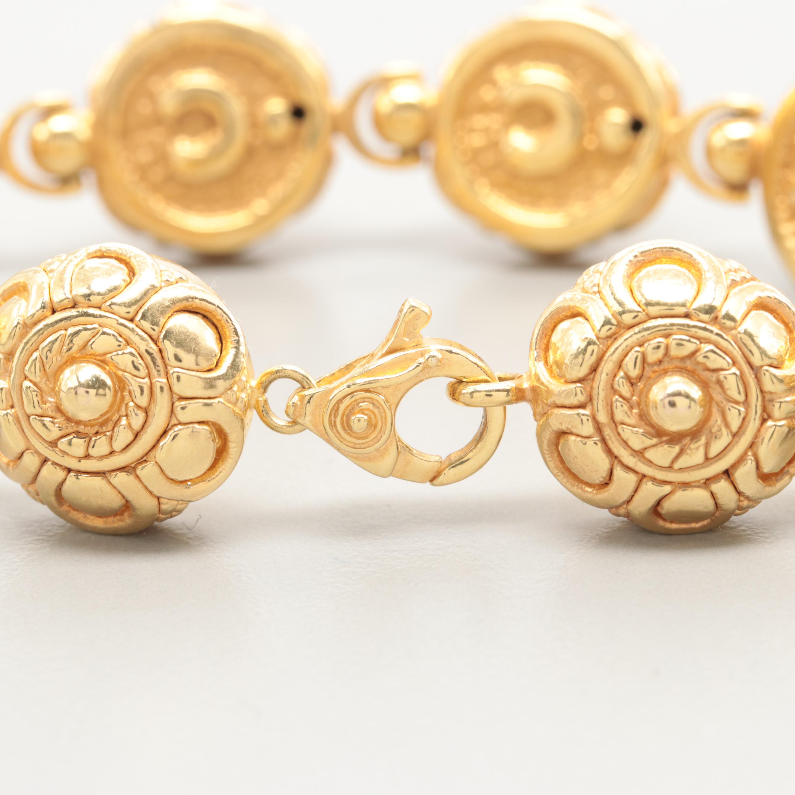 Graziella Italian 14K Yellow Gold Bracelet