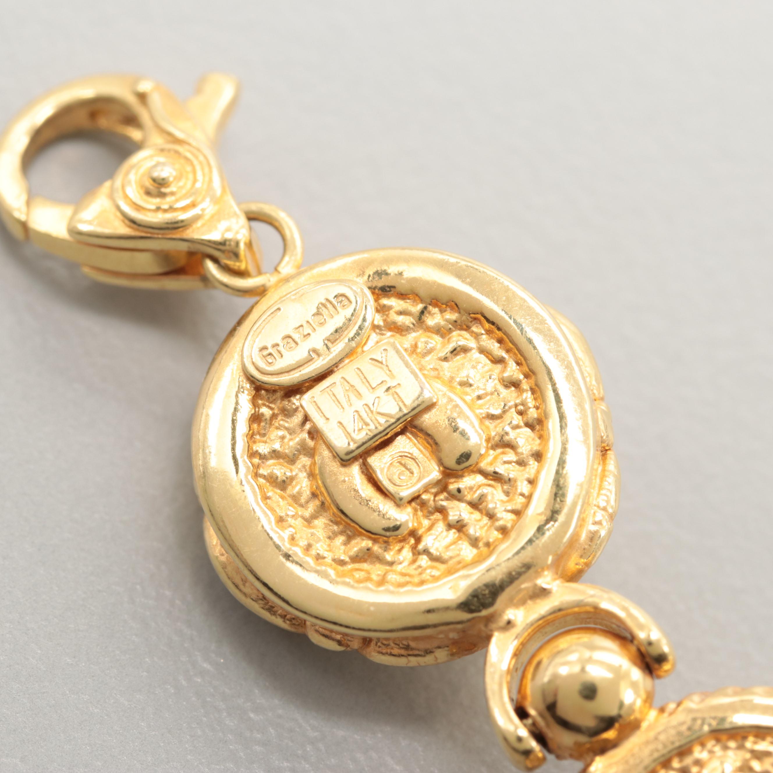 Graziella Italian 14K Yellow Gold Bracelet