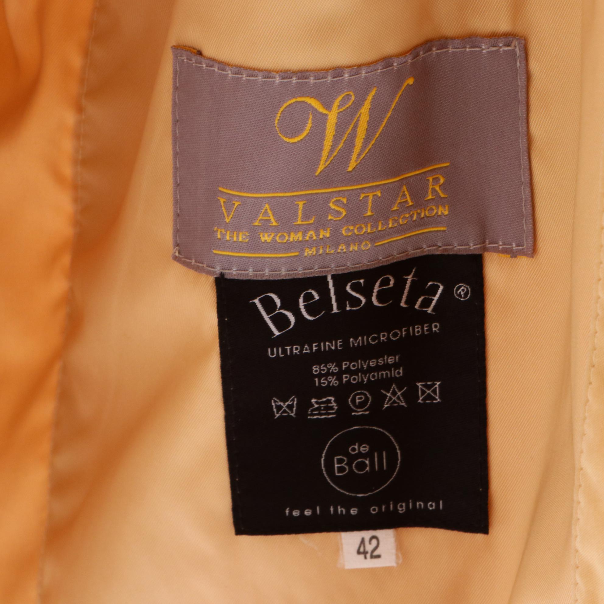 Valstar Buttercream Yellow Microfiber Jacket and Rizal Distressed Leather Jacket