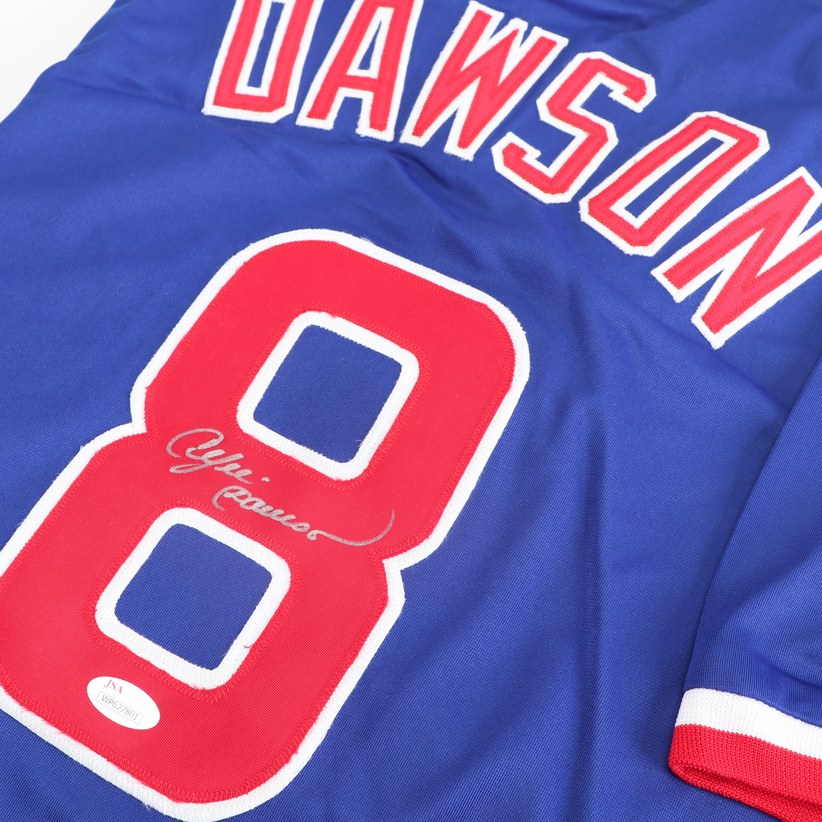 Andre Dawson Autographed Chicago Cubs Replica Jersey - JSA COA
