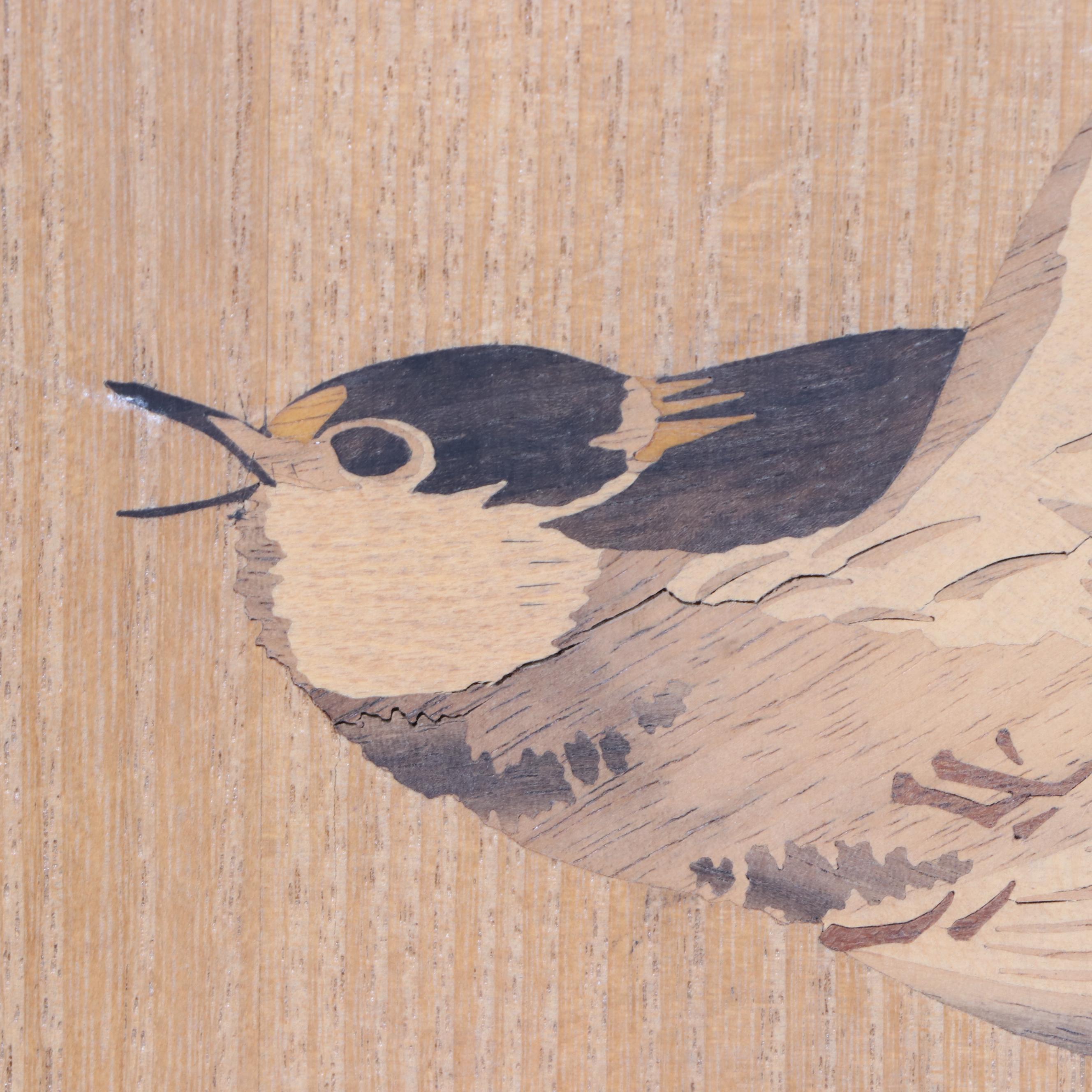 Japanese Wood Inlay Art of Songbirds