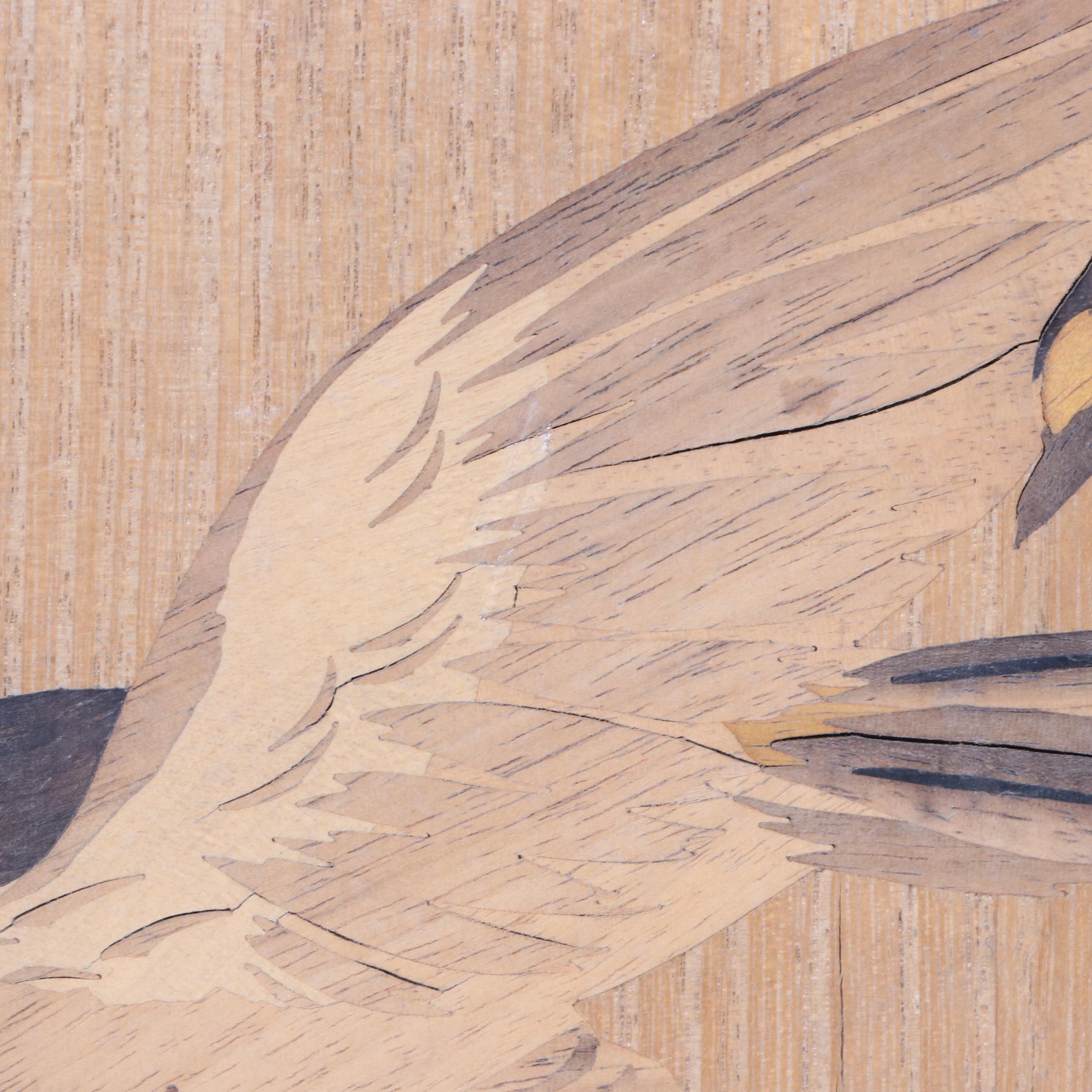 Japanese Wood Inlay Art of Songbirds