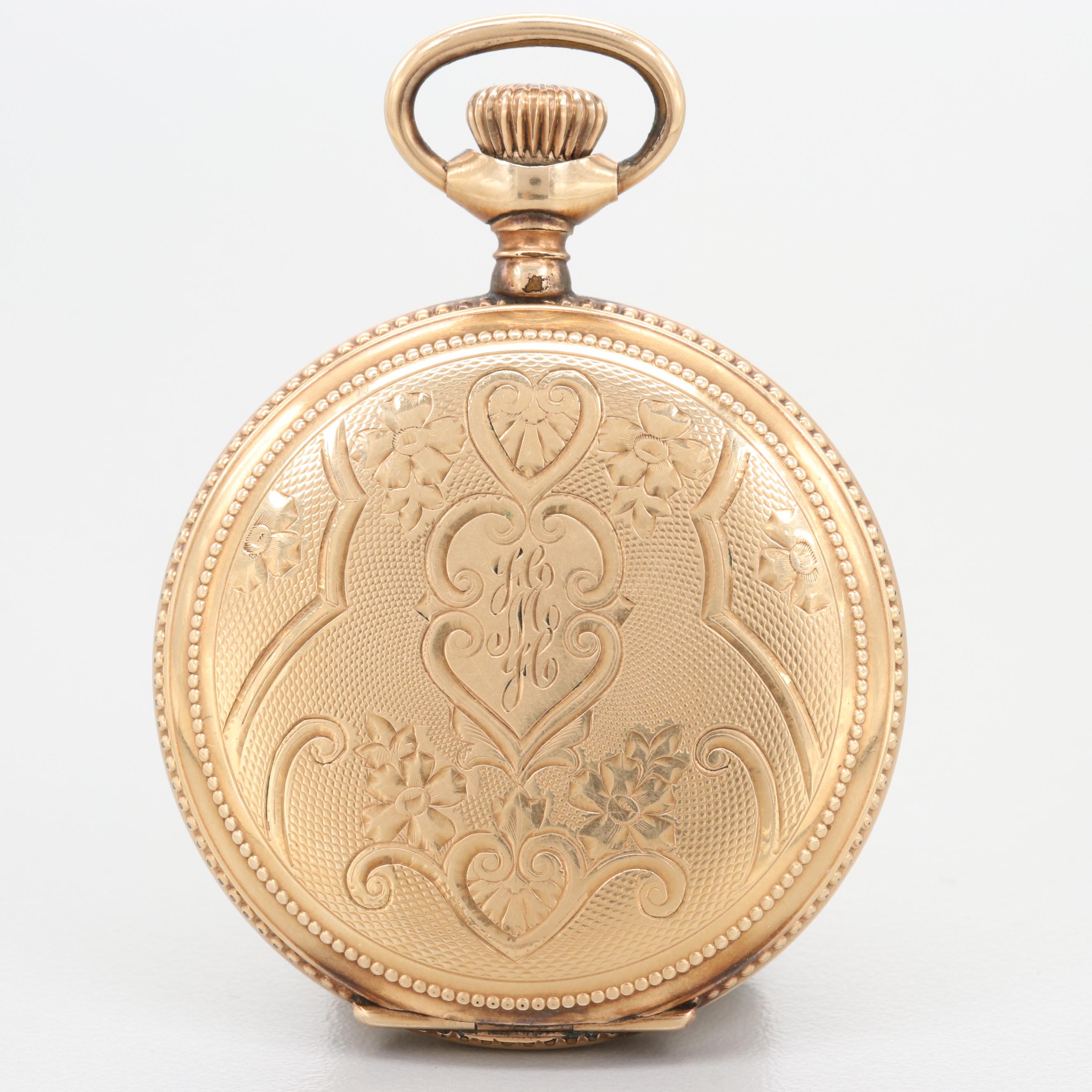 Seth Thomas Gold Filled Hunting Case Pocket Watch