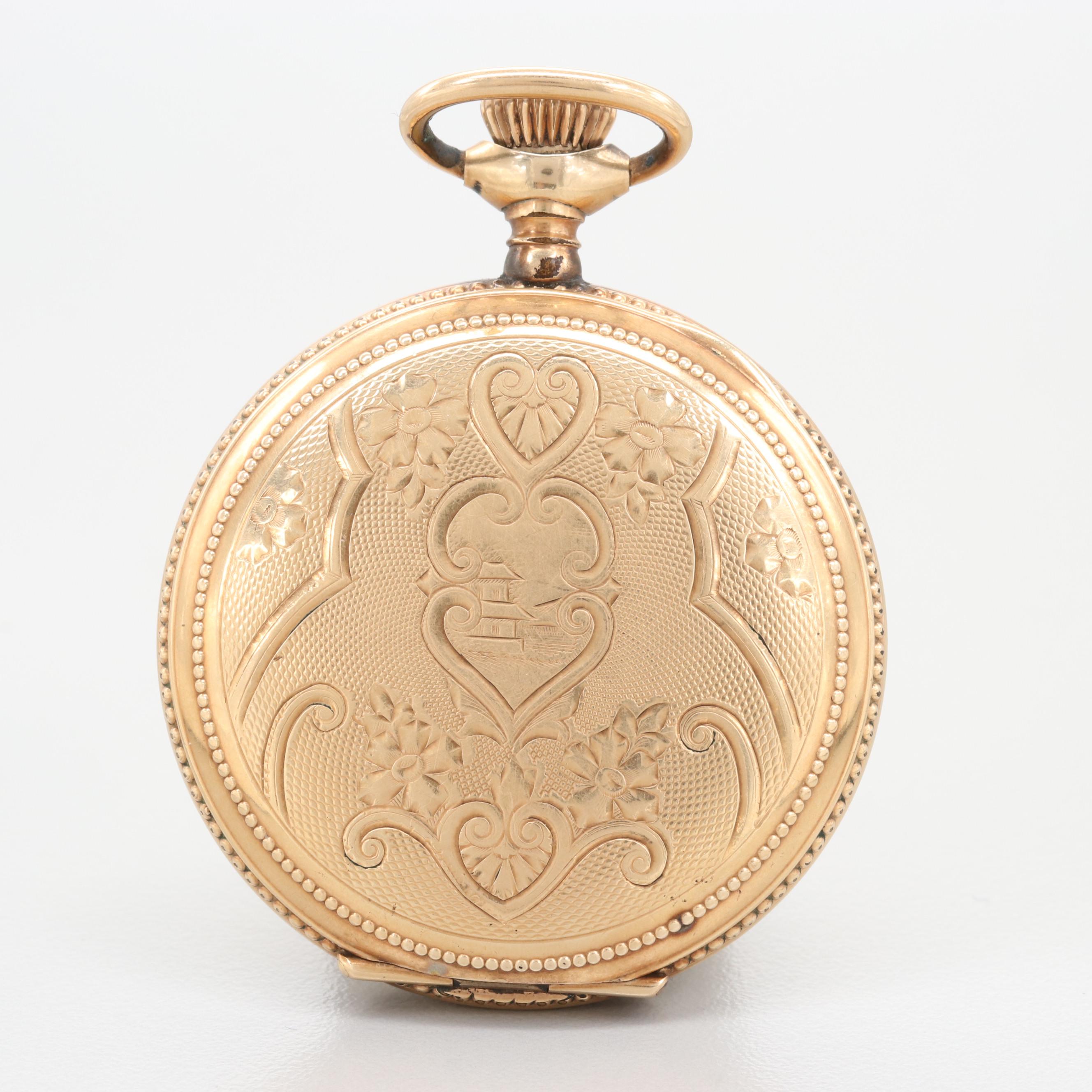 Seth Thomas Gold Filled Hunting Case Pocket Watch