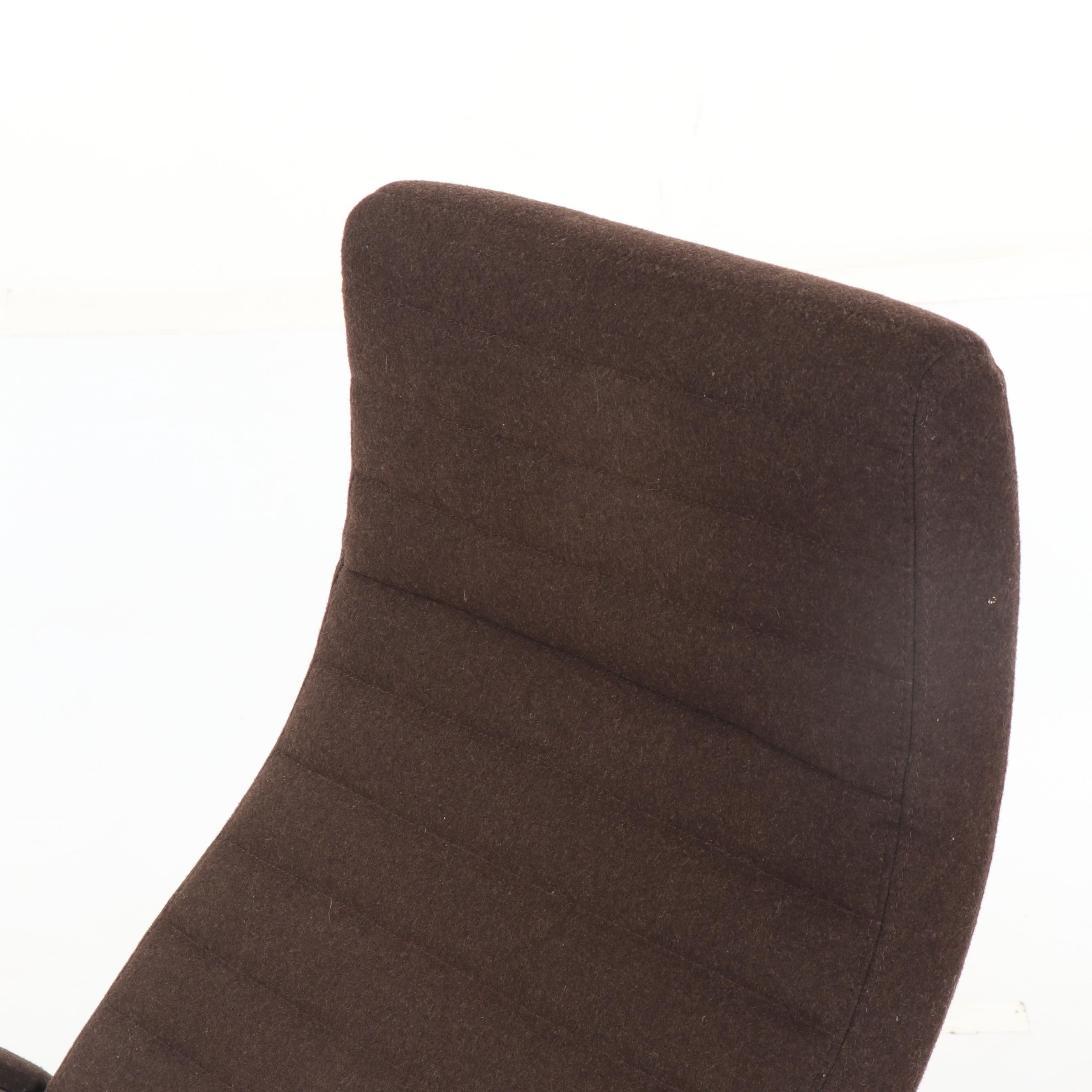 "Wing" Upholstered Recliner with Ottoman by BoConcept, 21st Century