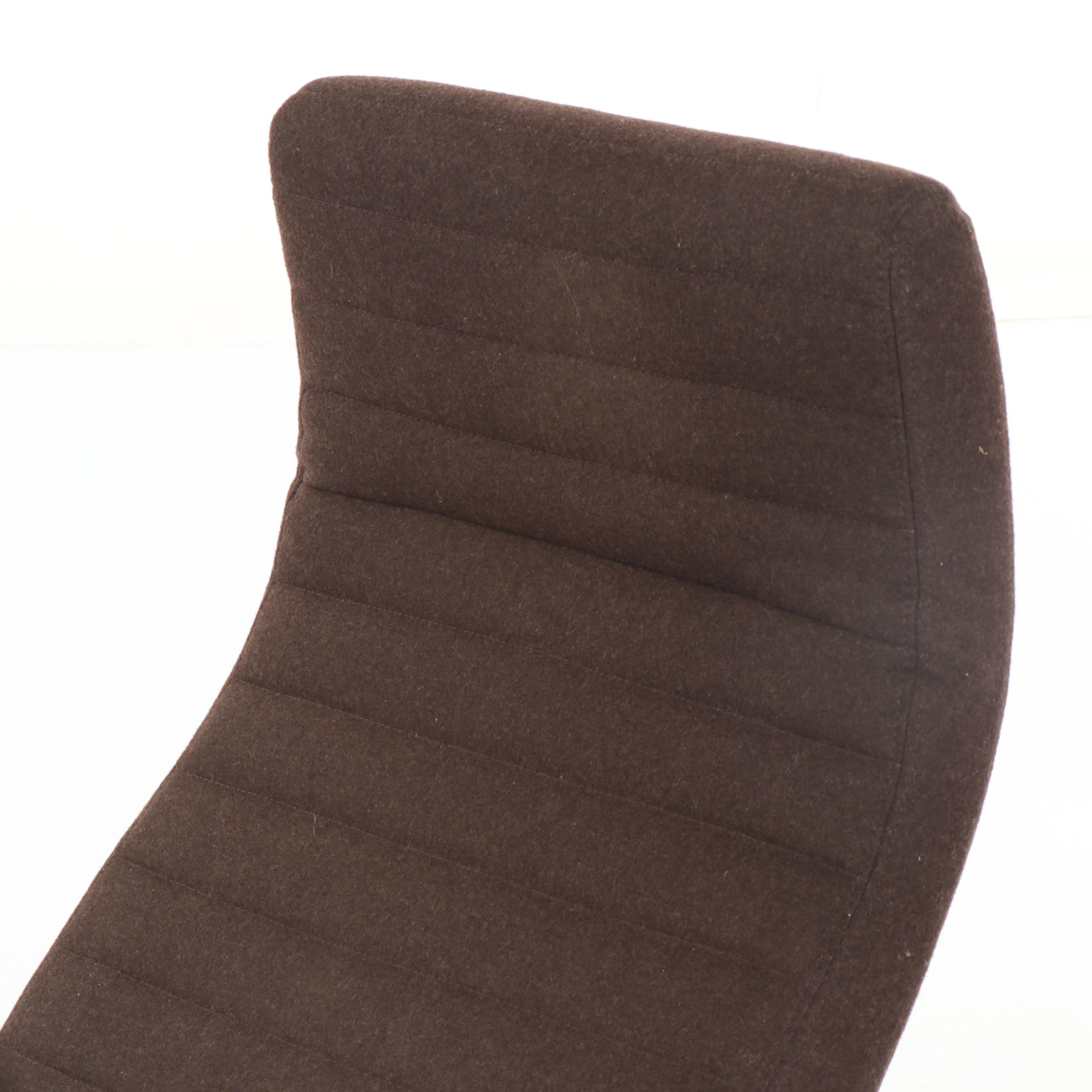 "Wing" Upholstered Recliner with Ottoman by BoConcept, 21st Century