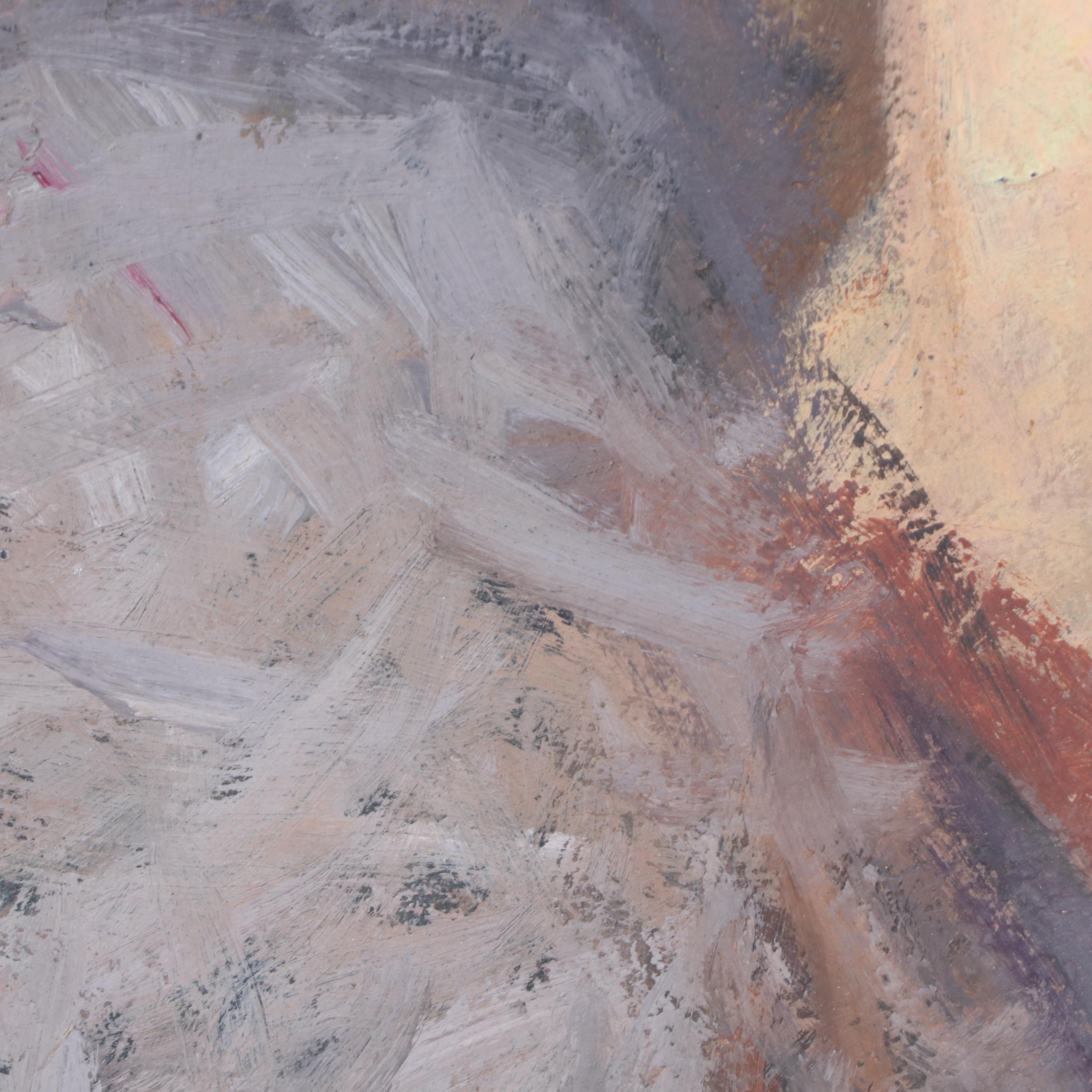 Double Sided Oil Portrait Painting