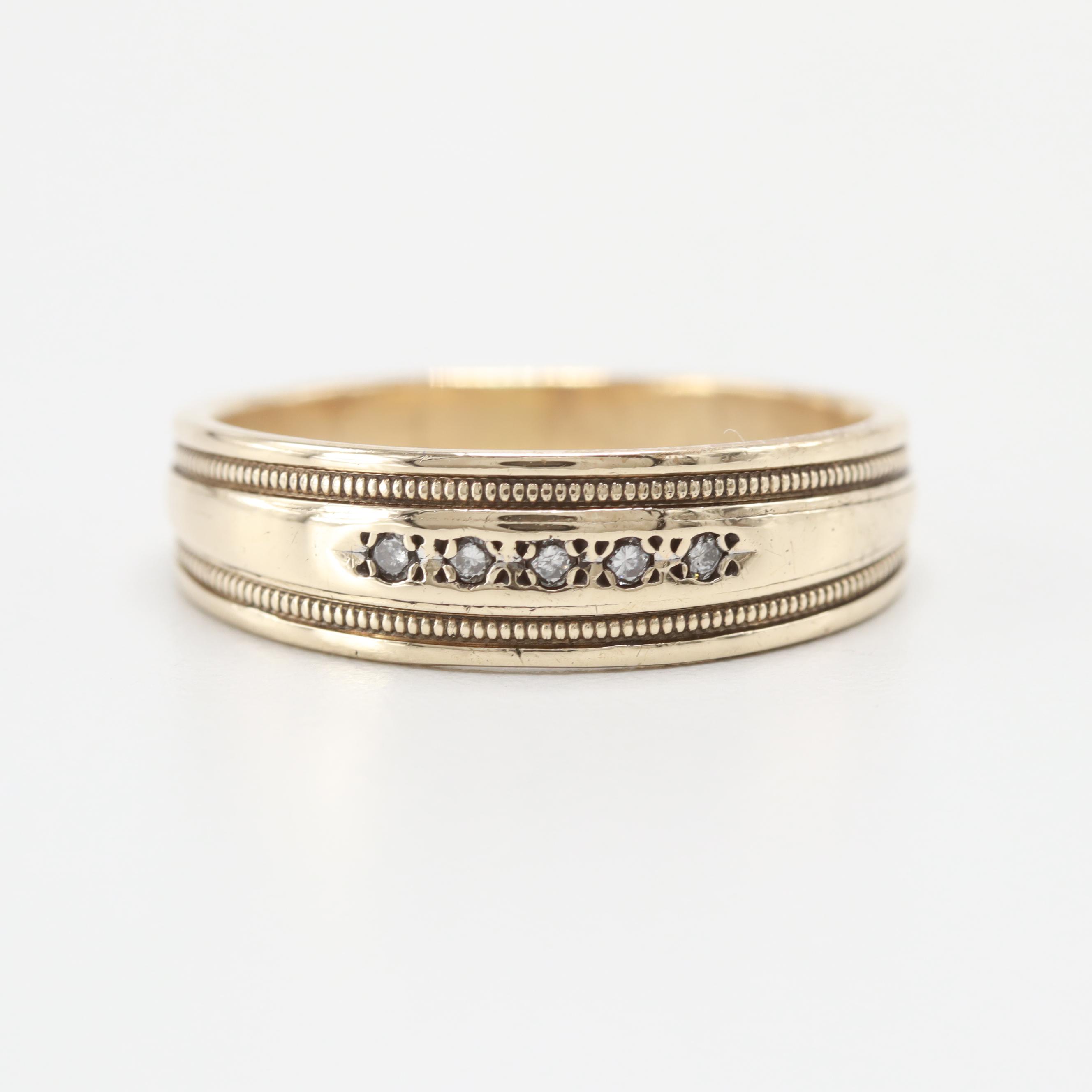 10K Yellow Gold Diamond Ring