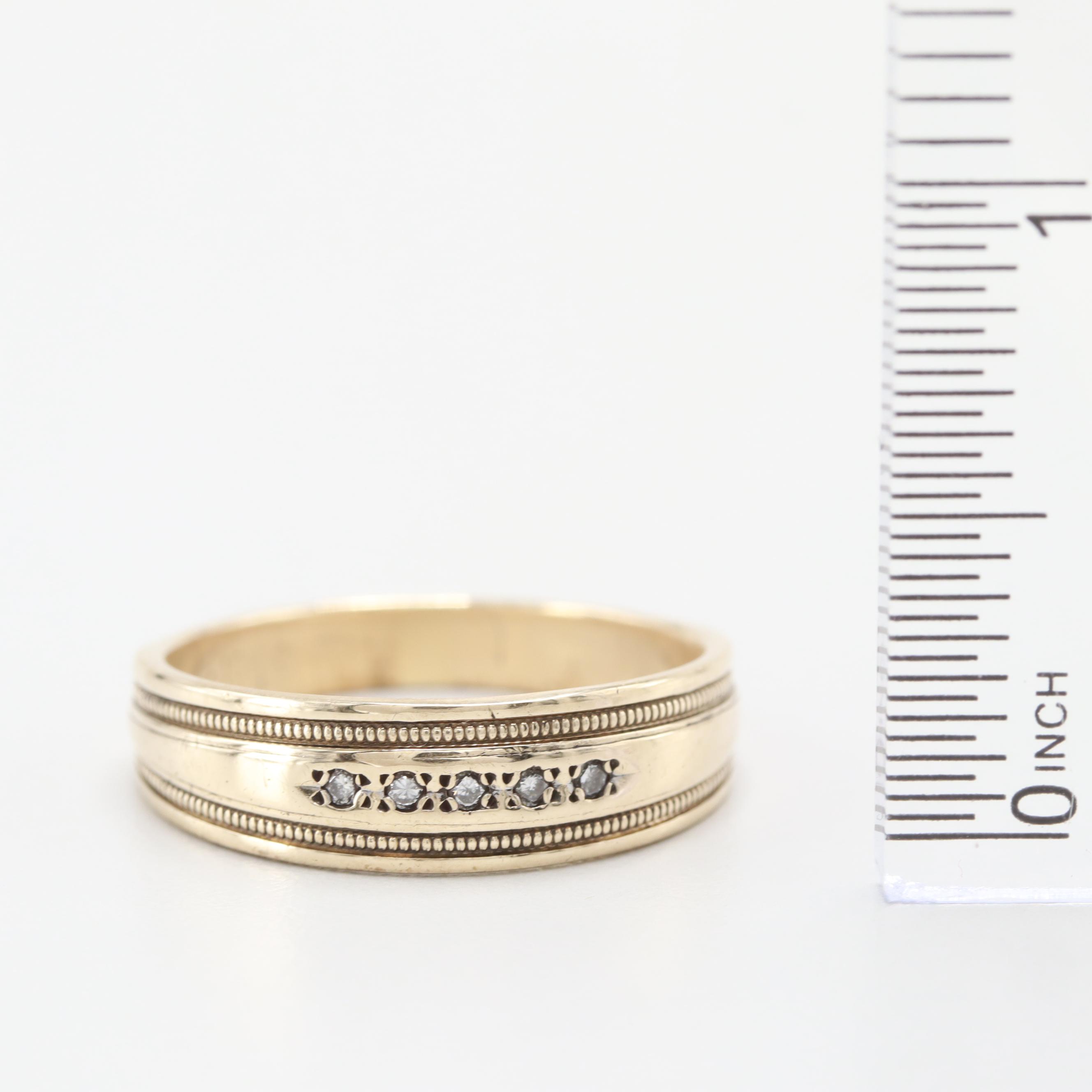 10K Yellow Gold Diamond Ring