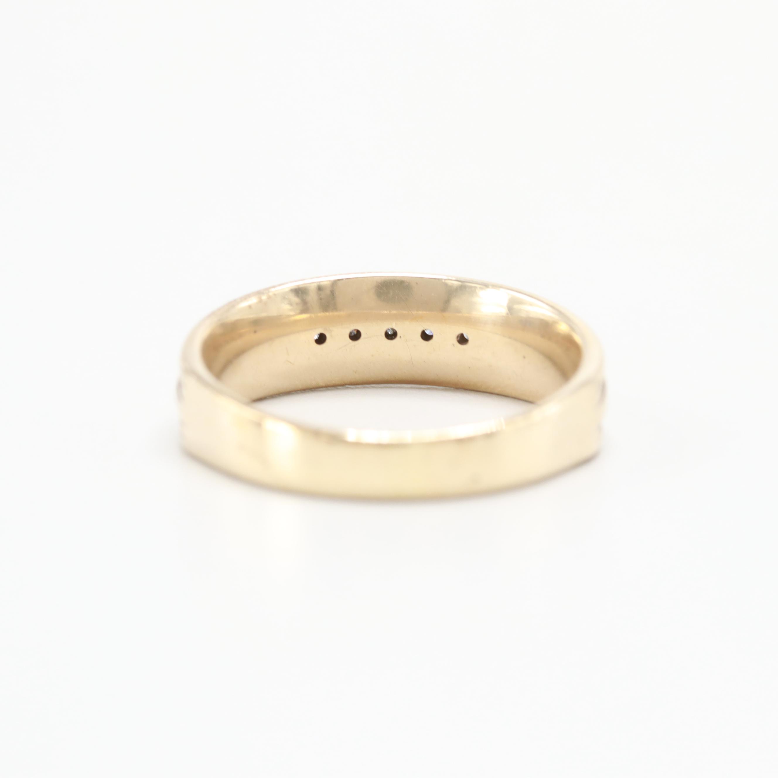 10K Yellow Gold Diamond Ring