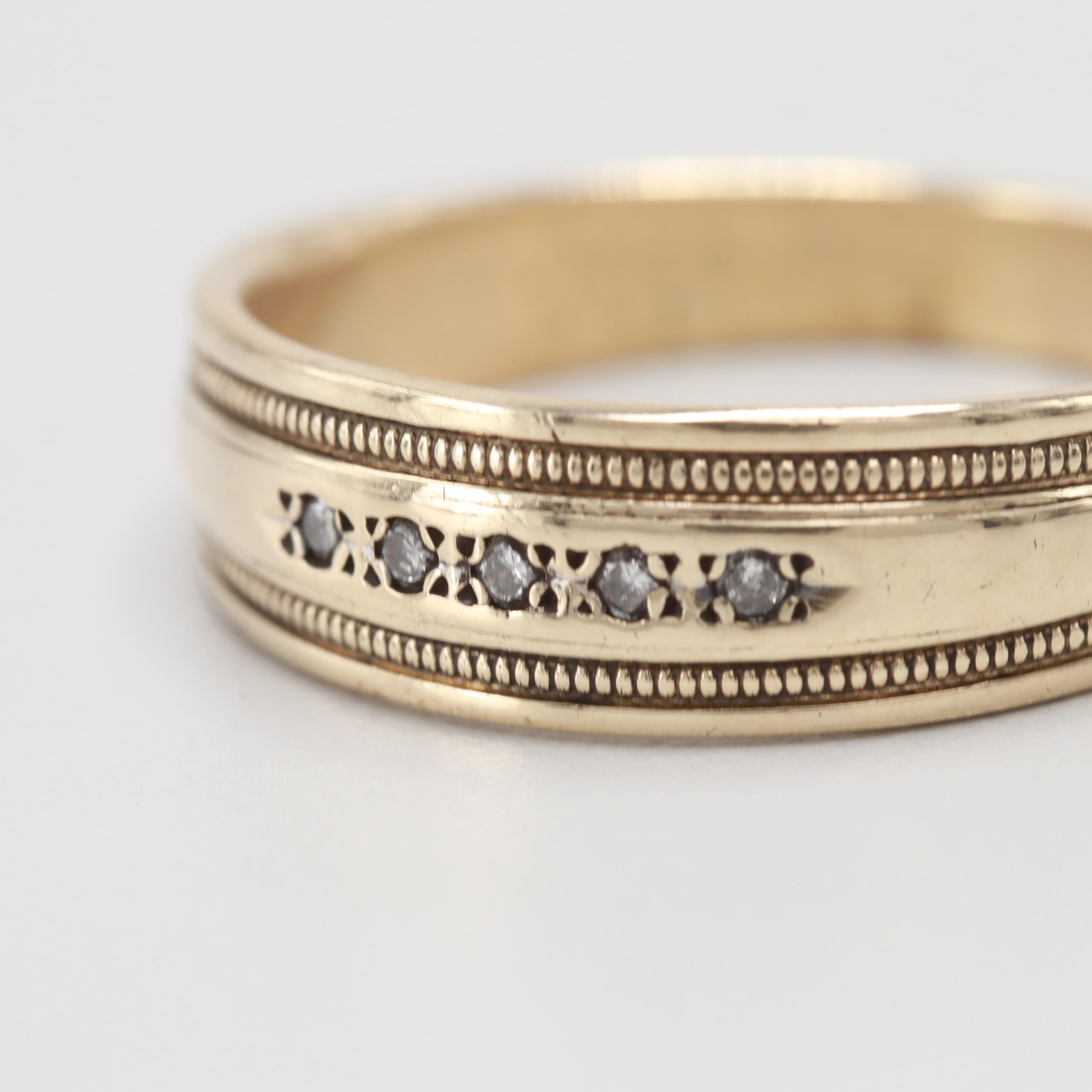 10K Yellow Gold Diamond Ring