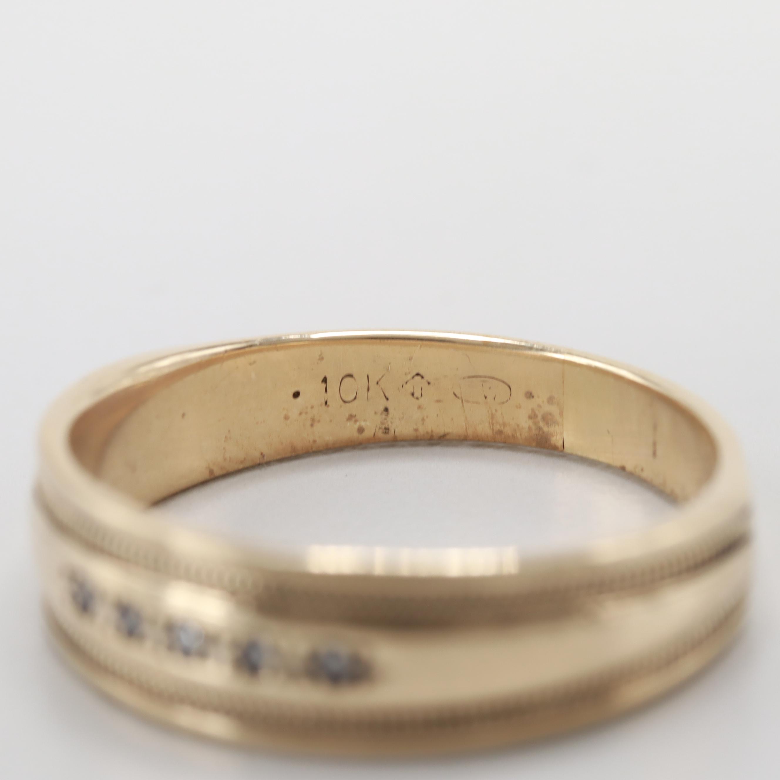 10K Yellow Gold Diamond Ring