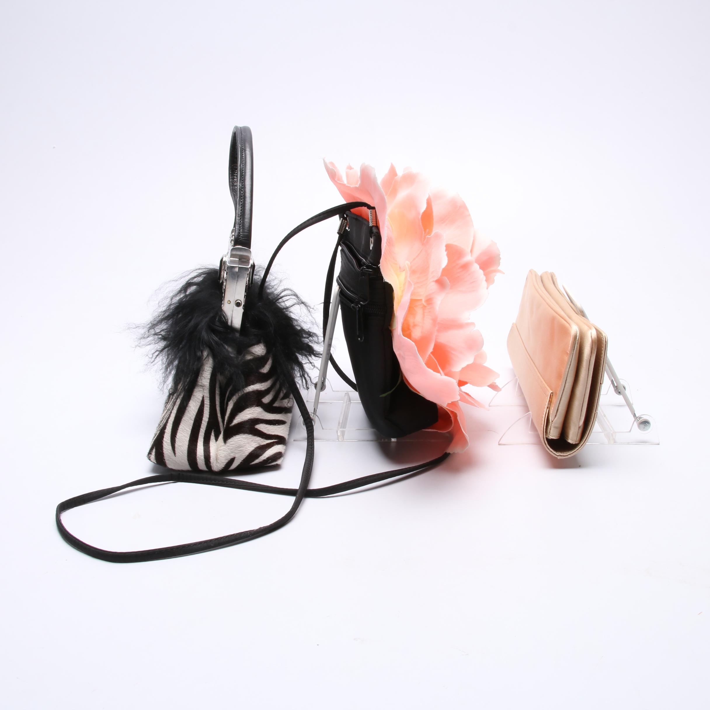 Oscar de la Renta Clutch, Moulin Rouge Dyed Calf Hair Handbag and More