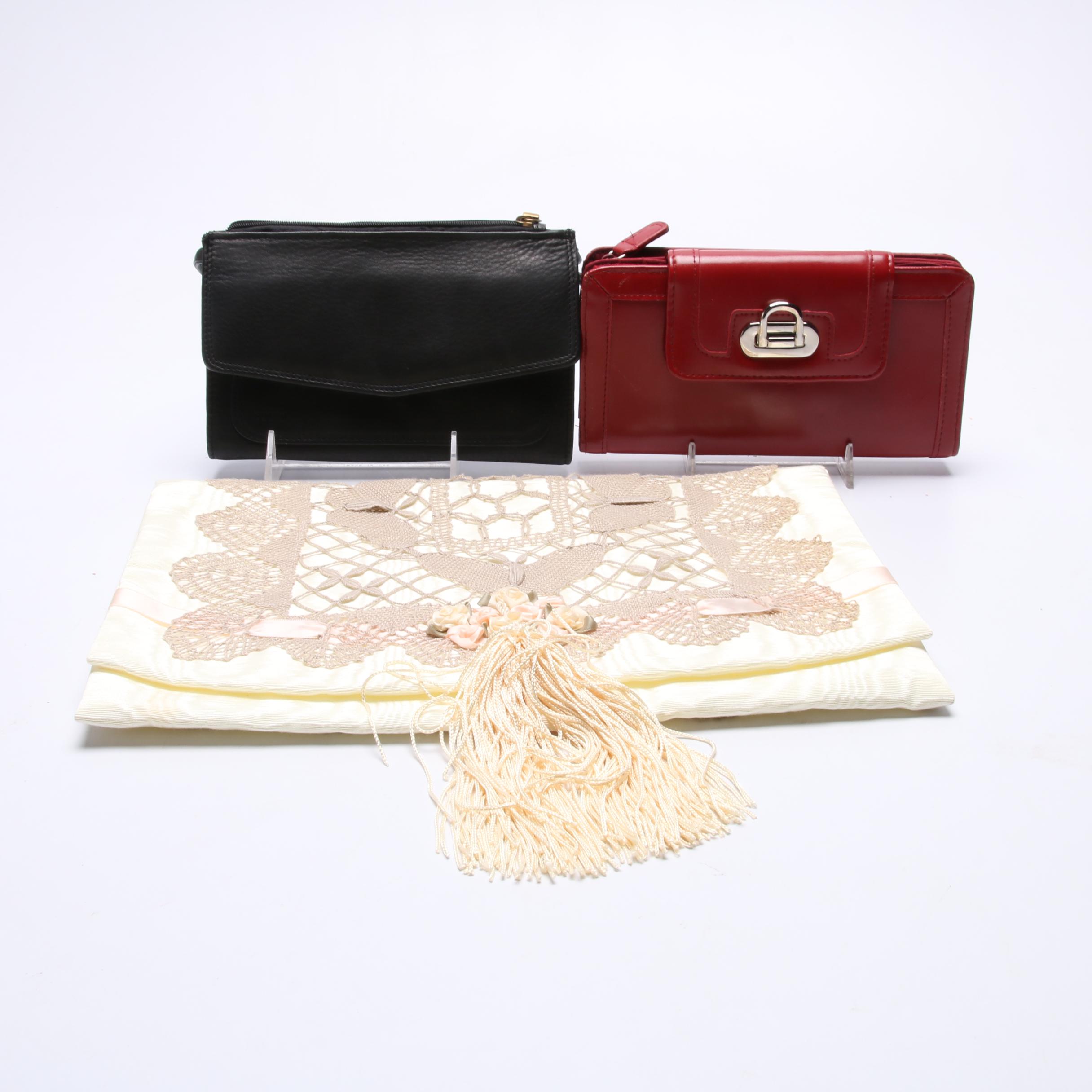 Oscar de la Renta Clutch, Moulin Rouge Dyed Calf Hair Handbag and More