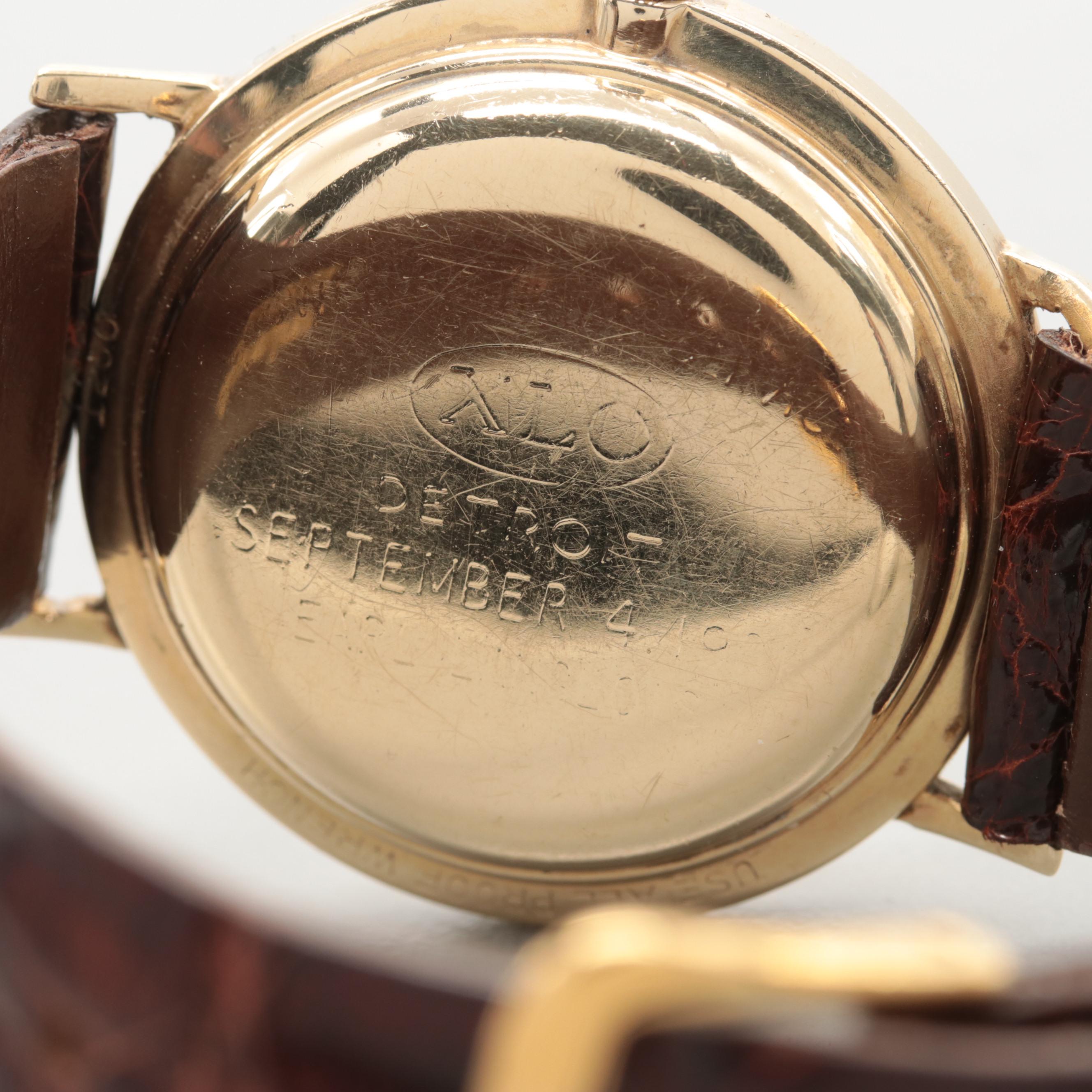 LeCoultre Master Mariner 14K Yellow Gold Watch