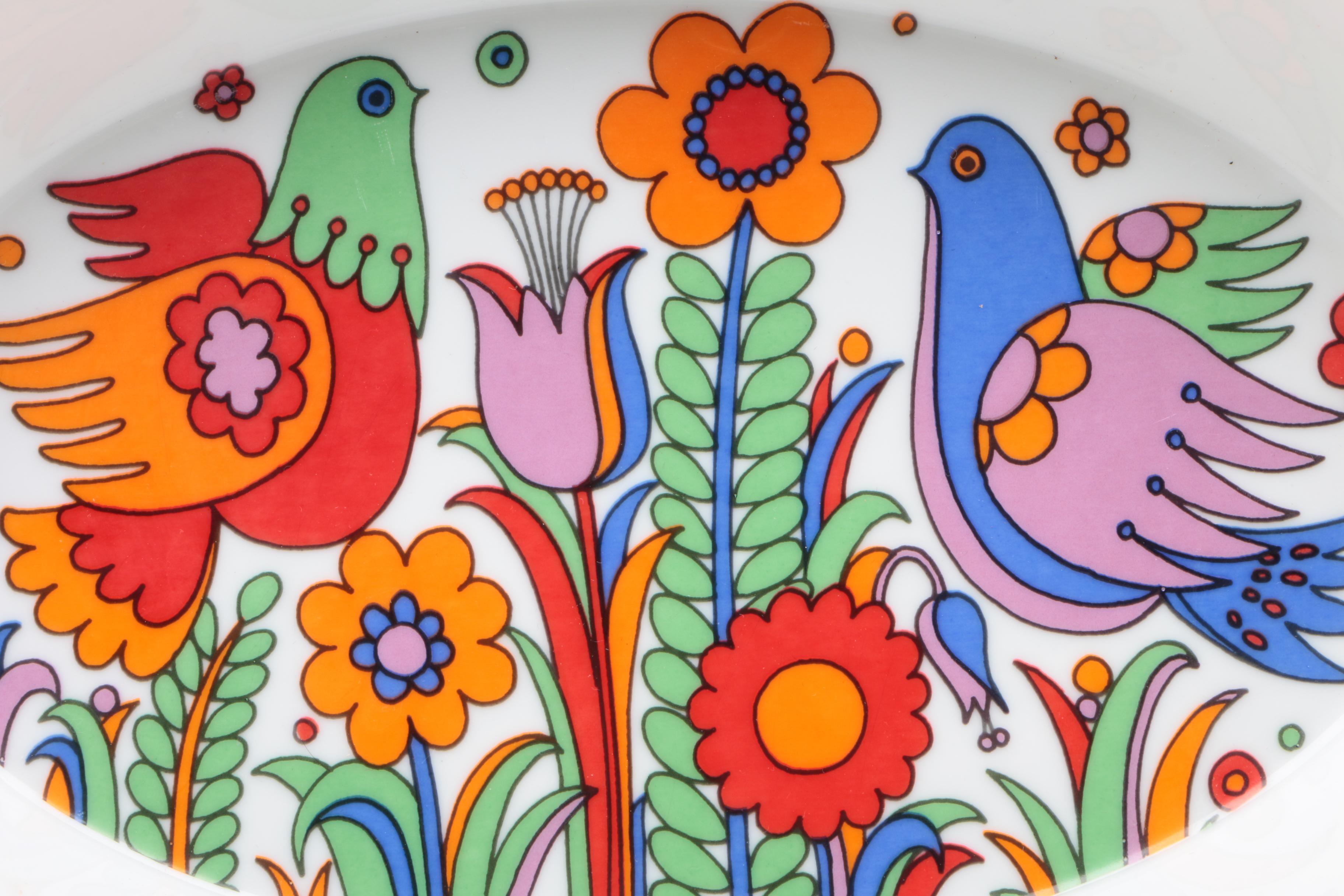 Vintage Royal Crown "Paradise" Porcelain Oval Baker