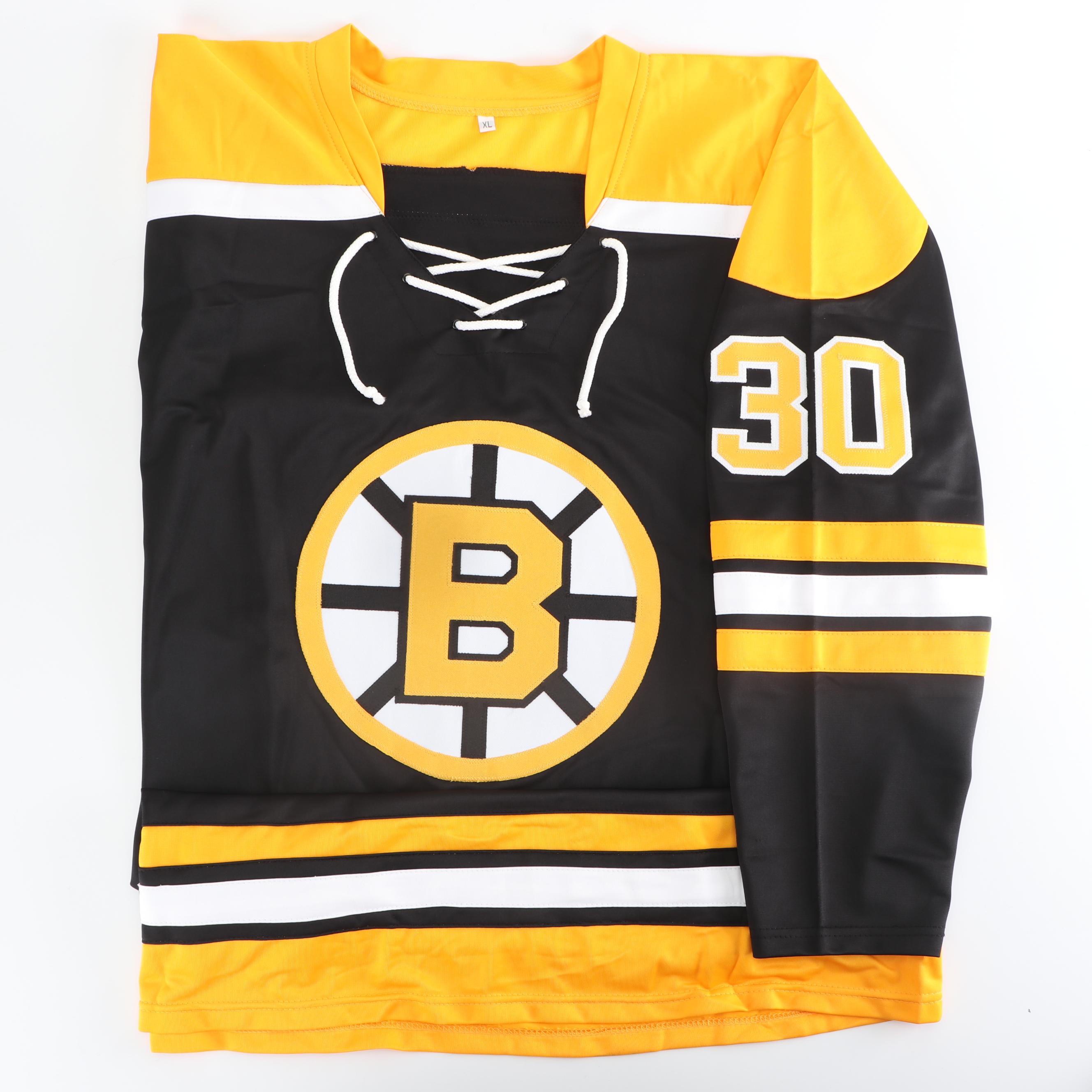 Gerry Cheevers Autographed Boston Bruins Jersey - JSA COA