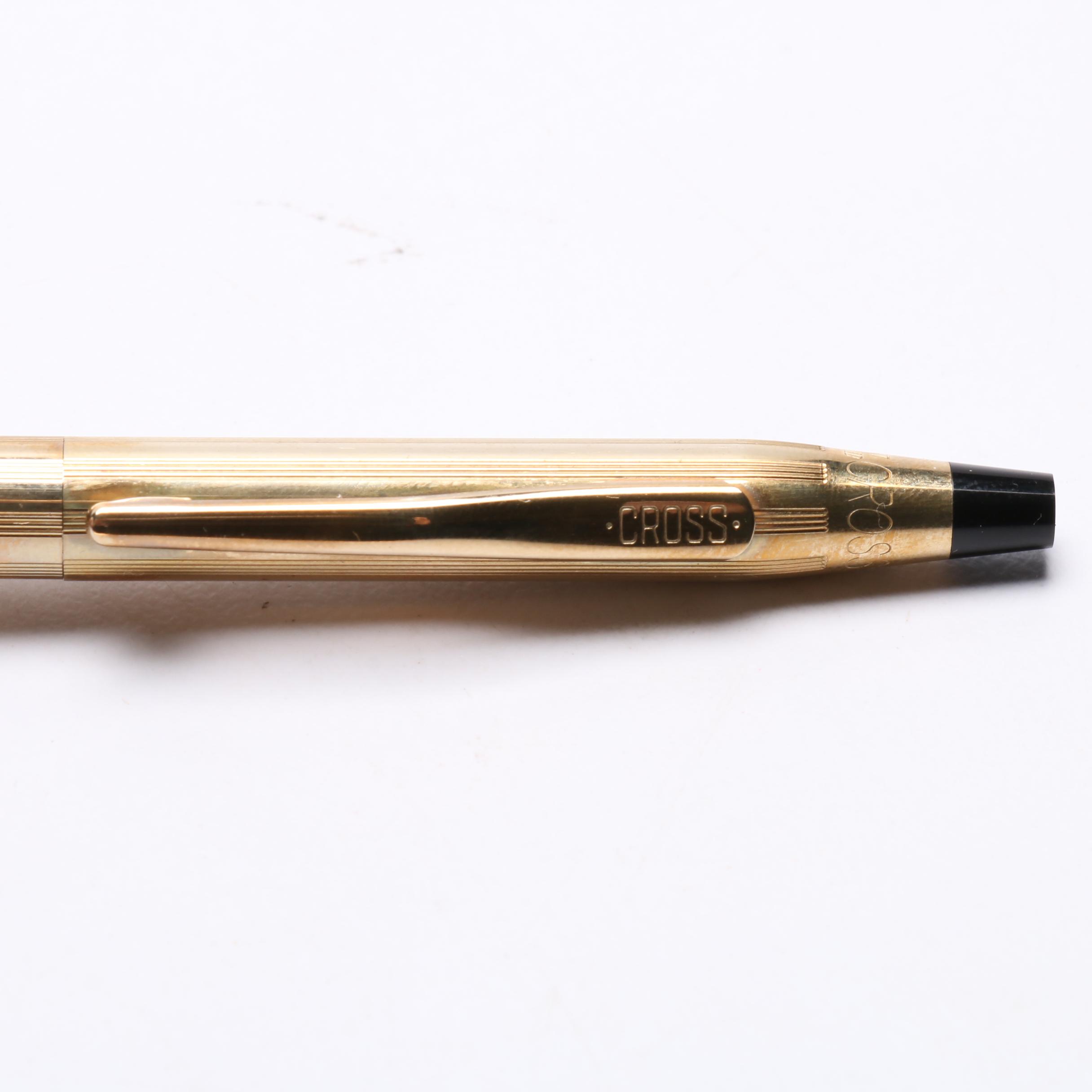 Cross Gold Filled and S.T. Dupont Ballpoint Pens and Pencil