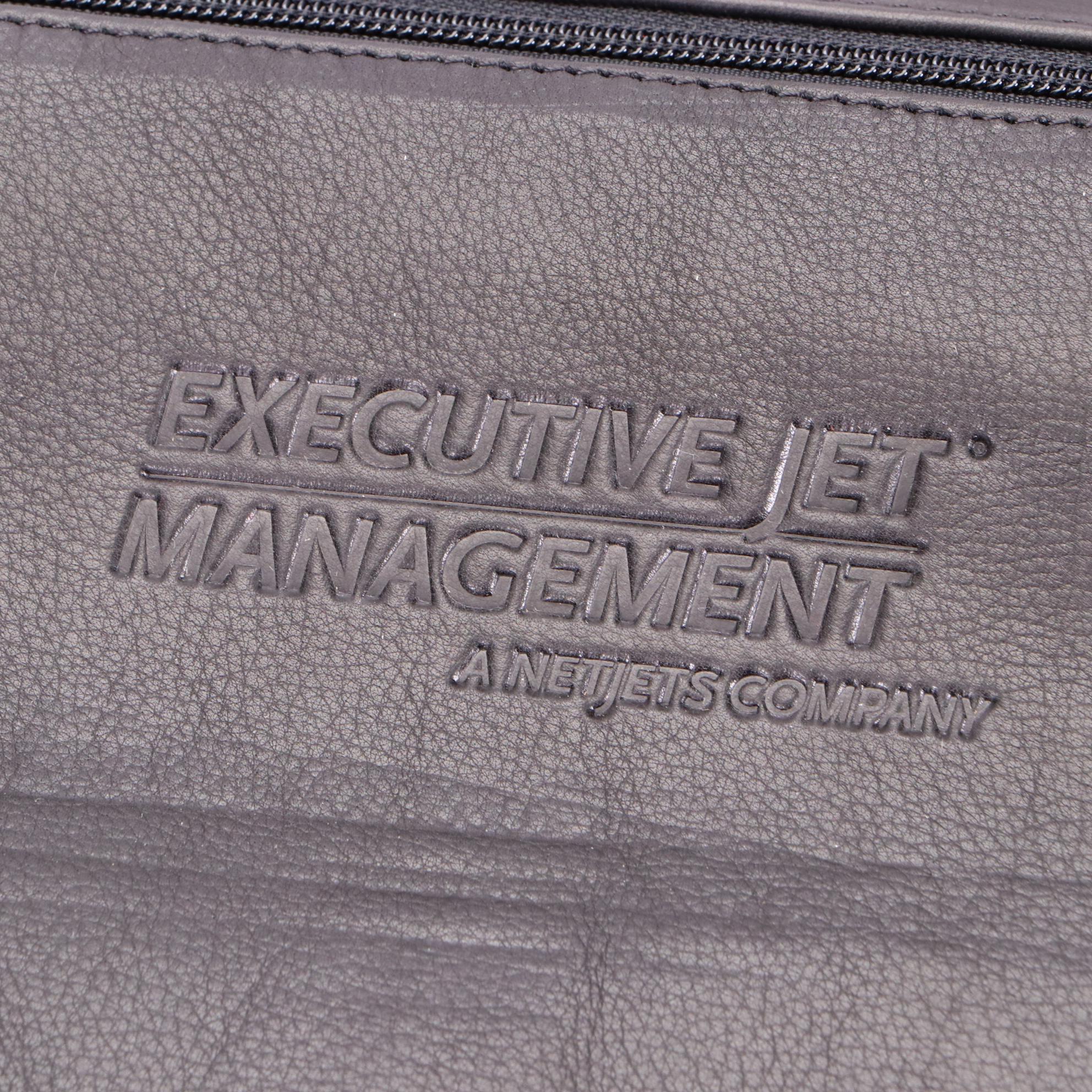 Executive Jet Management Canyon Outback Leather Garment Bags