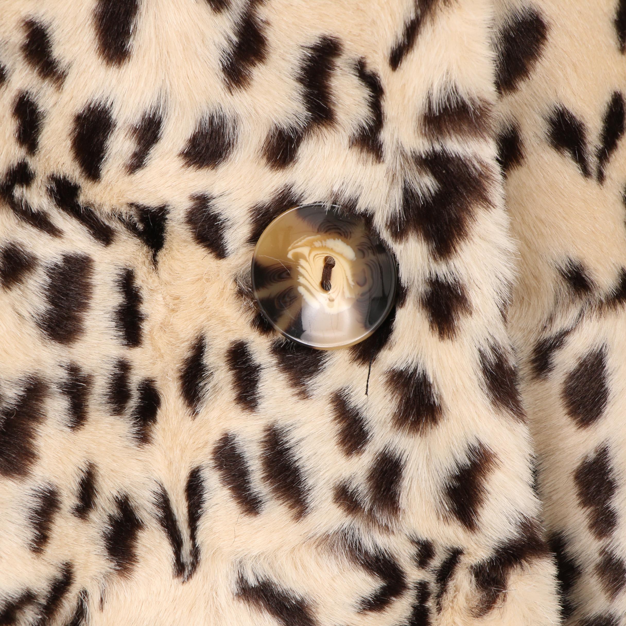 Women's Boston Proper Cheetah Print Faux Fur Coat