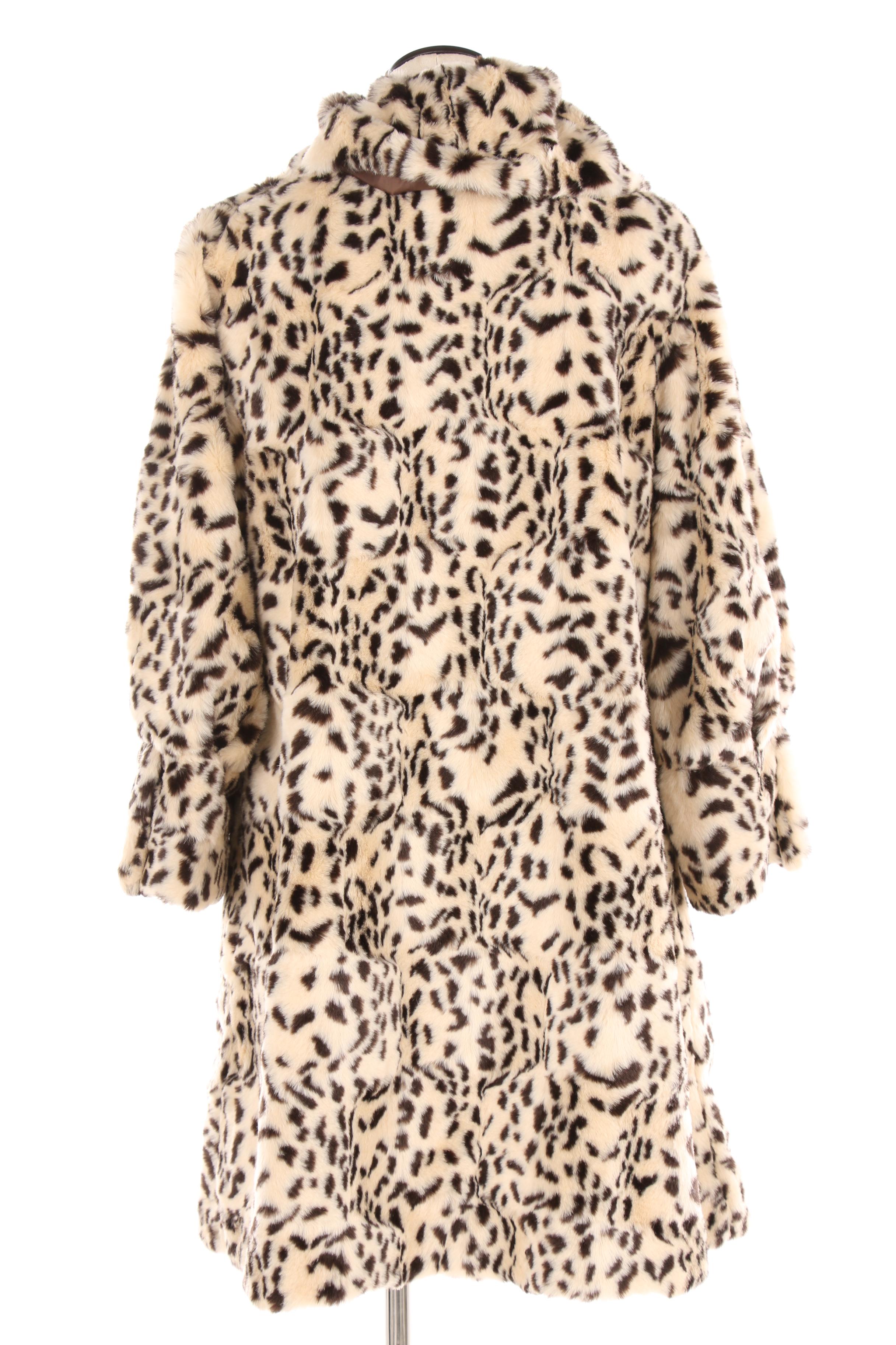 Women's Boston Proper Cheetah Print Faux Fur Coat