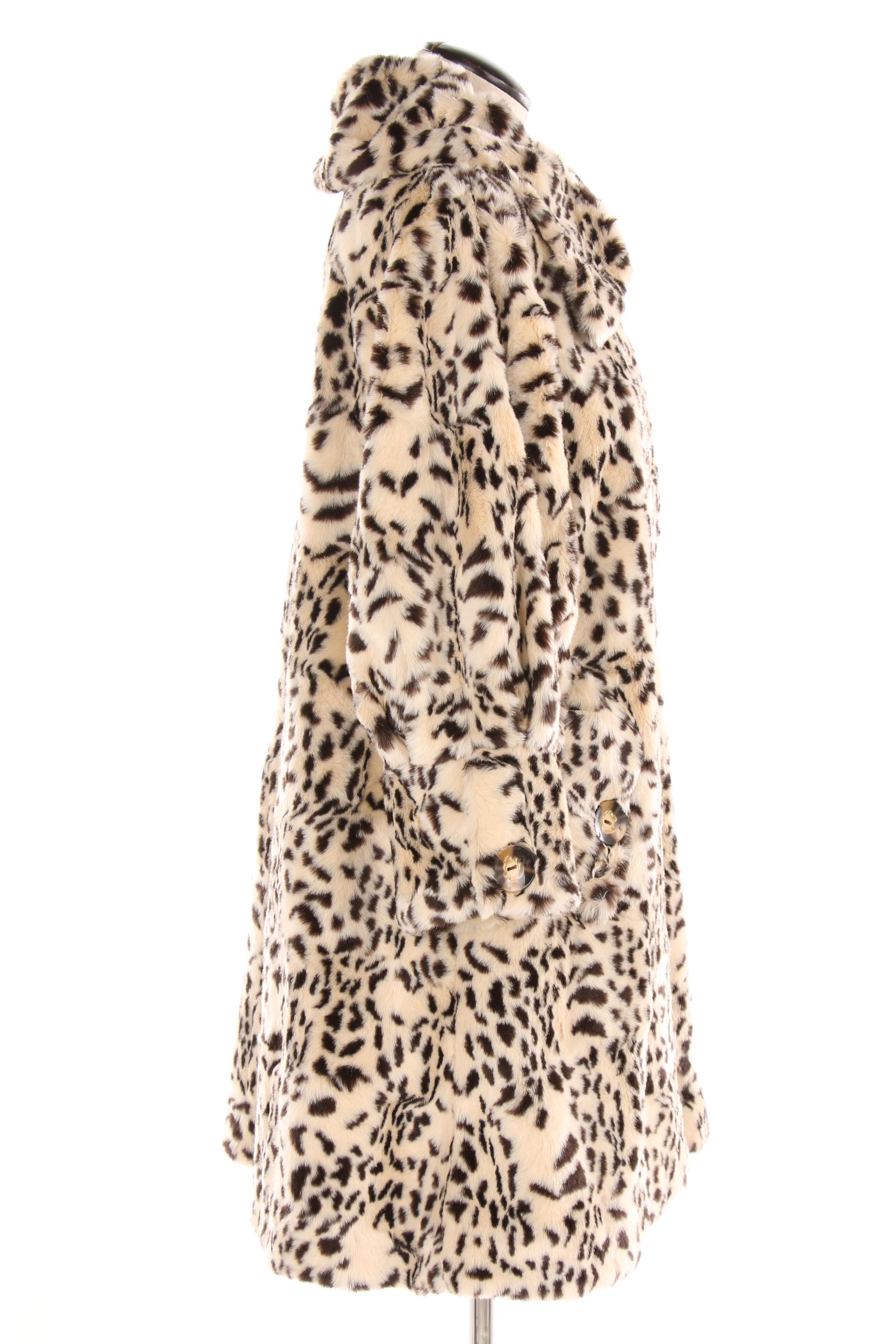 Women's Boston Proper Cheetah Print Faux Fur Coat