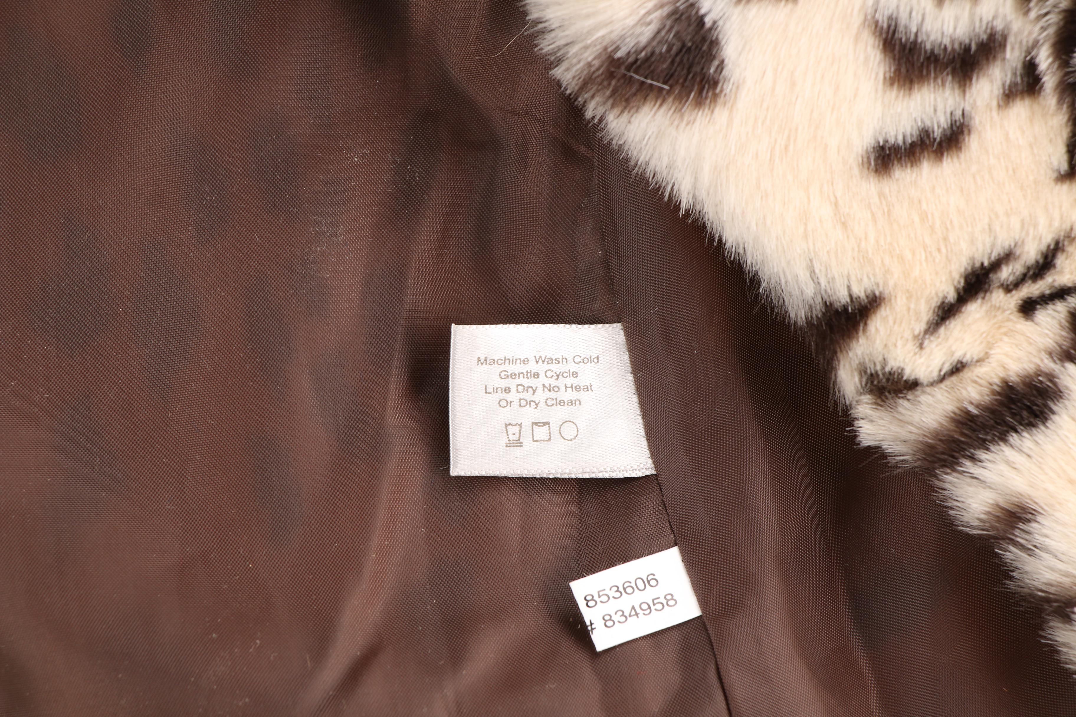 Women's Boston Proper Cheetah Print Faux Fur Coat