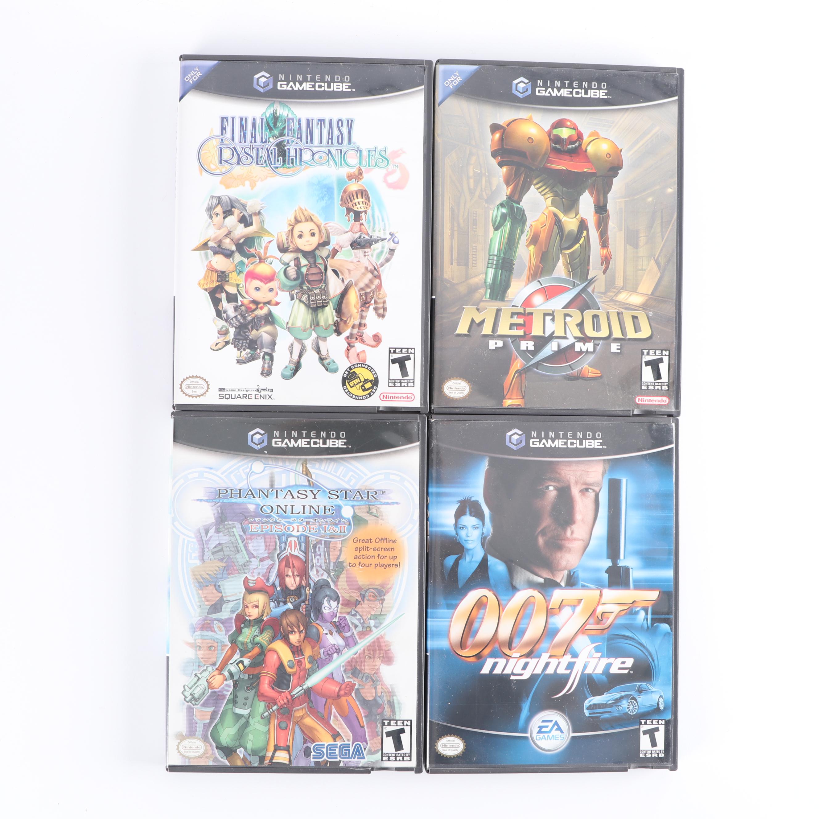 Sega Dreamcast and Nintendo Gamecube with Game Boy Player Attachment and Games