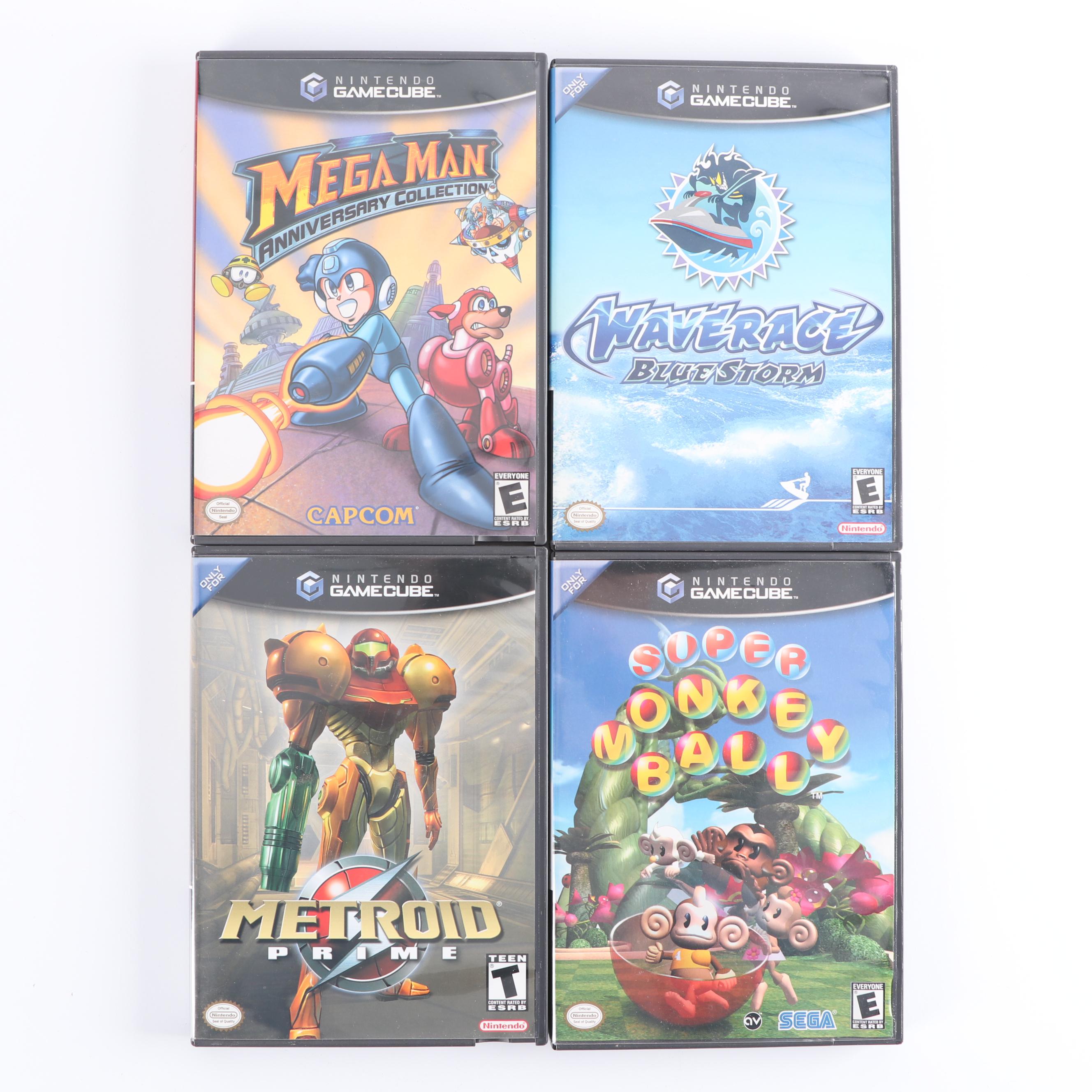 Sega Dreamcast and Nintendo Gamecube with Game Boy Player Attachment and Games