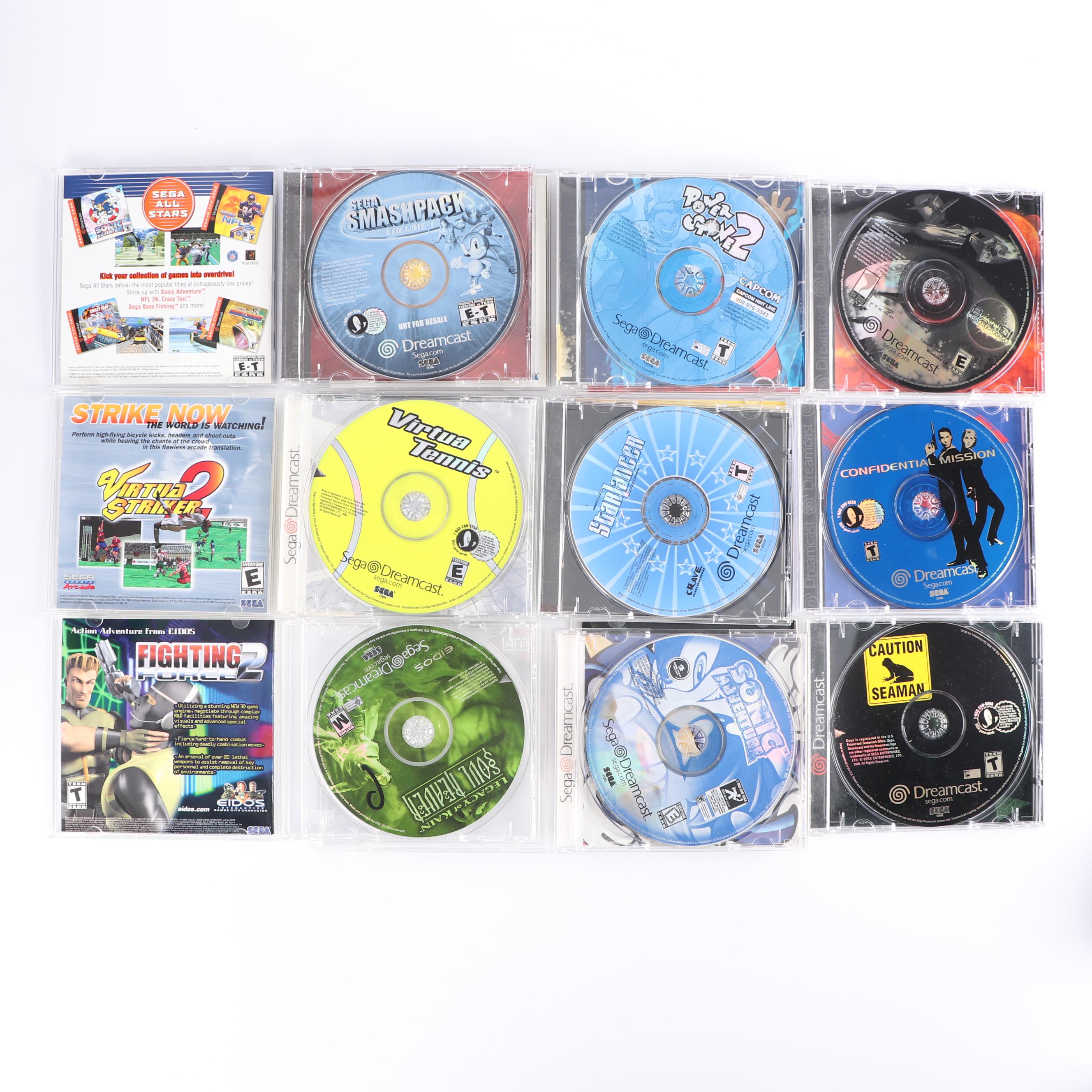 Sega Dreamcast and Nintendo Gamecube with Game Boy Player Attachment and Games