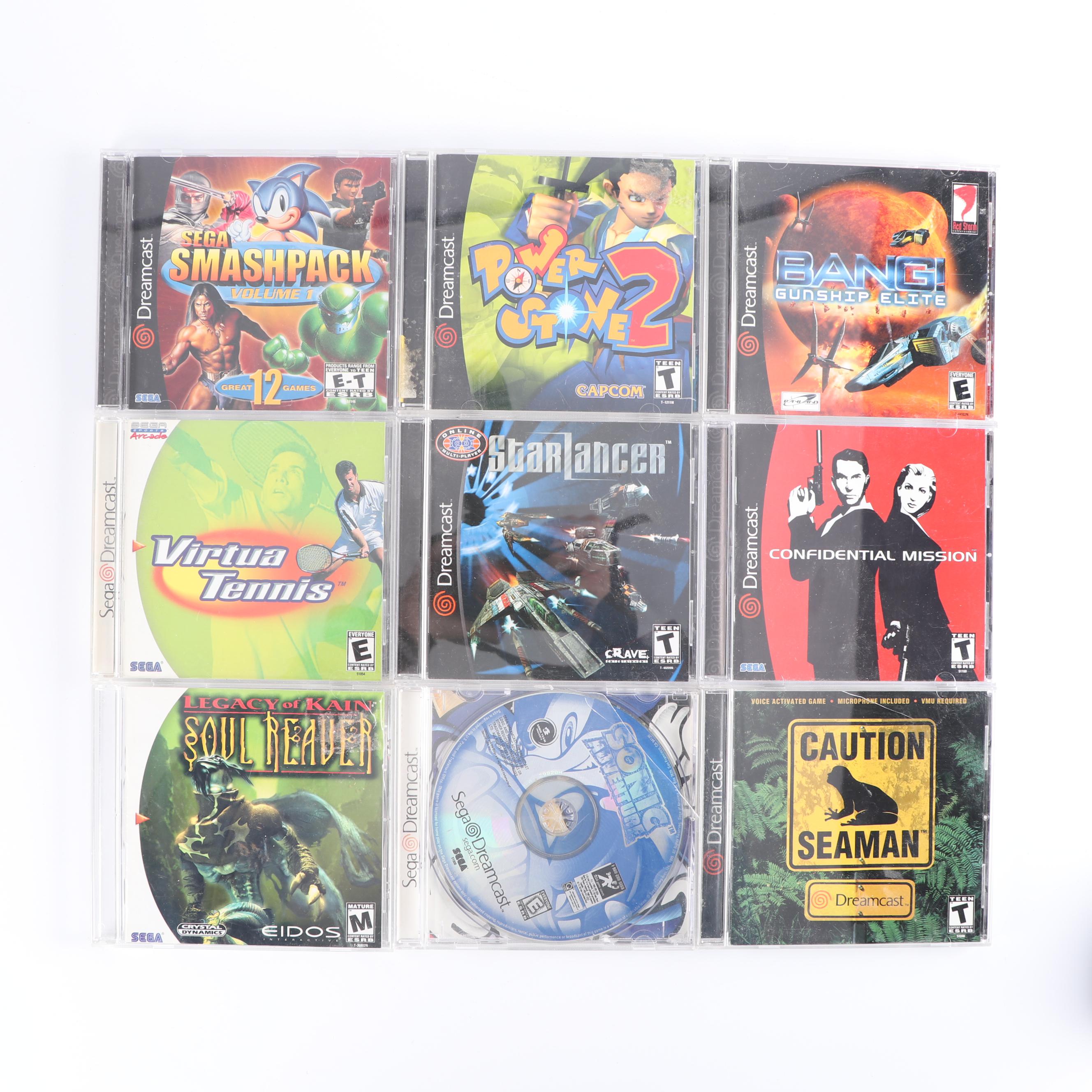 Sega Dreamcast and Nintendo Gamecube with Game Boy Player Attachment and Games