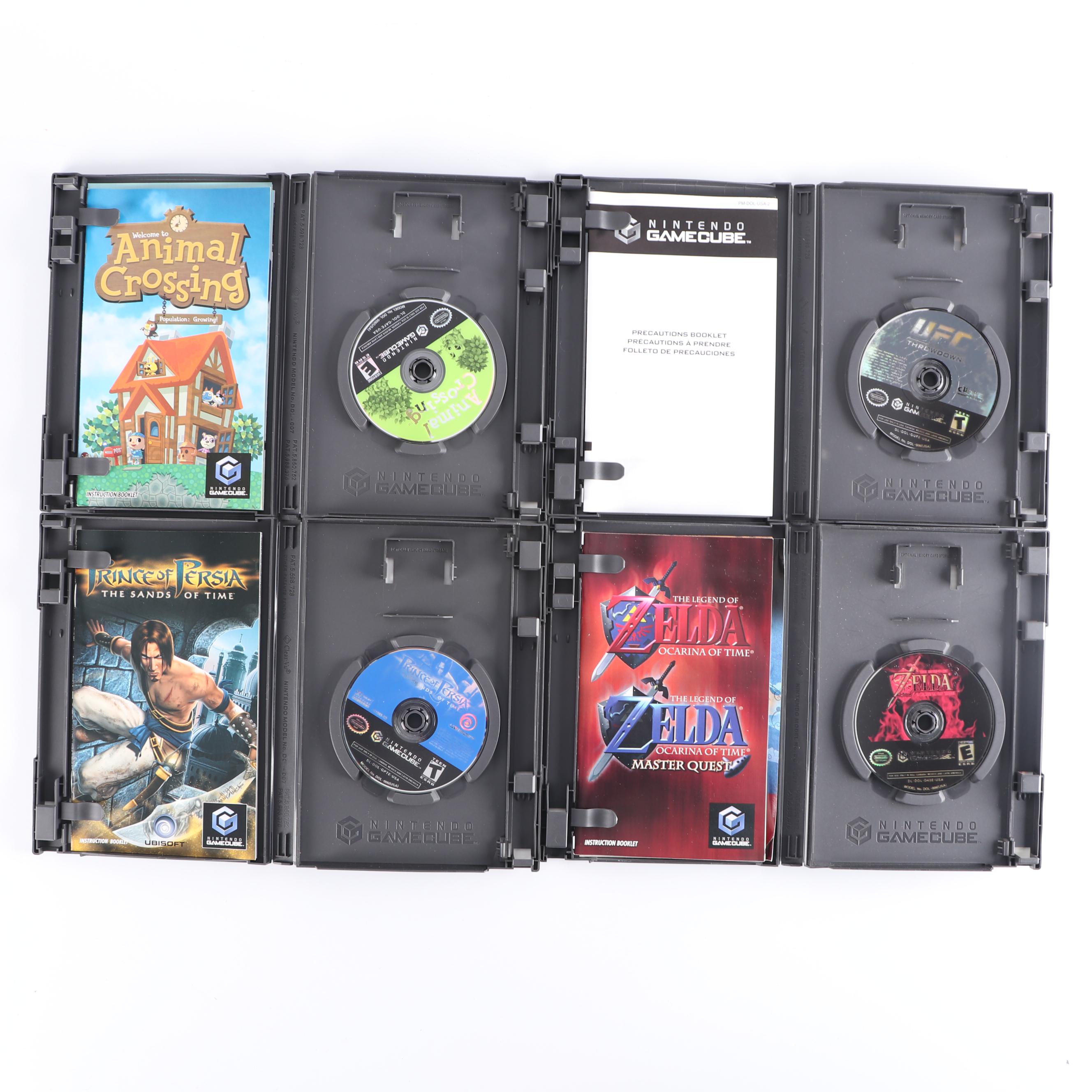 Sega Dreamcast and Nintendo Gamecube with Game Boy Player Attachment and Games