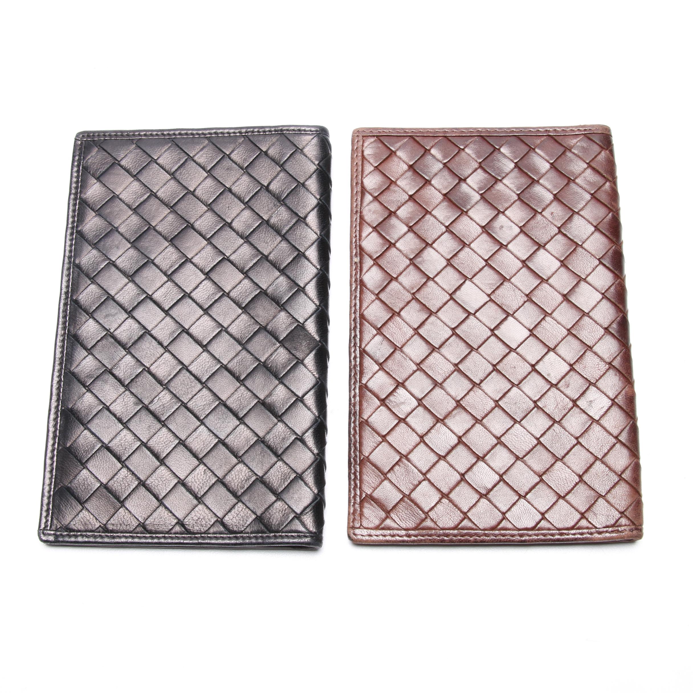 Bottega Veneta Intrecciato Woven Leather Wallets