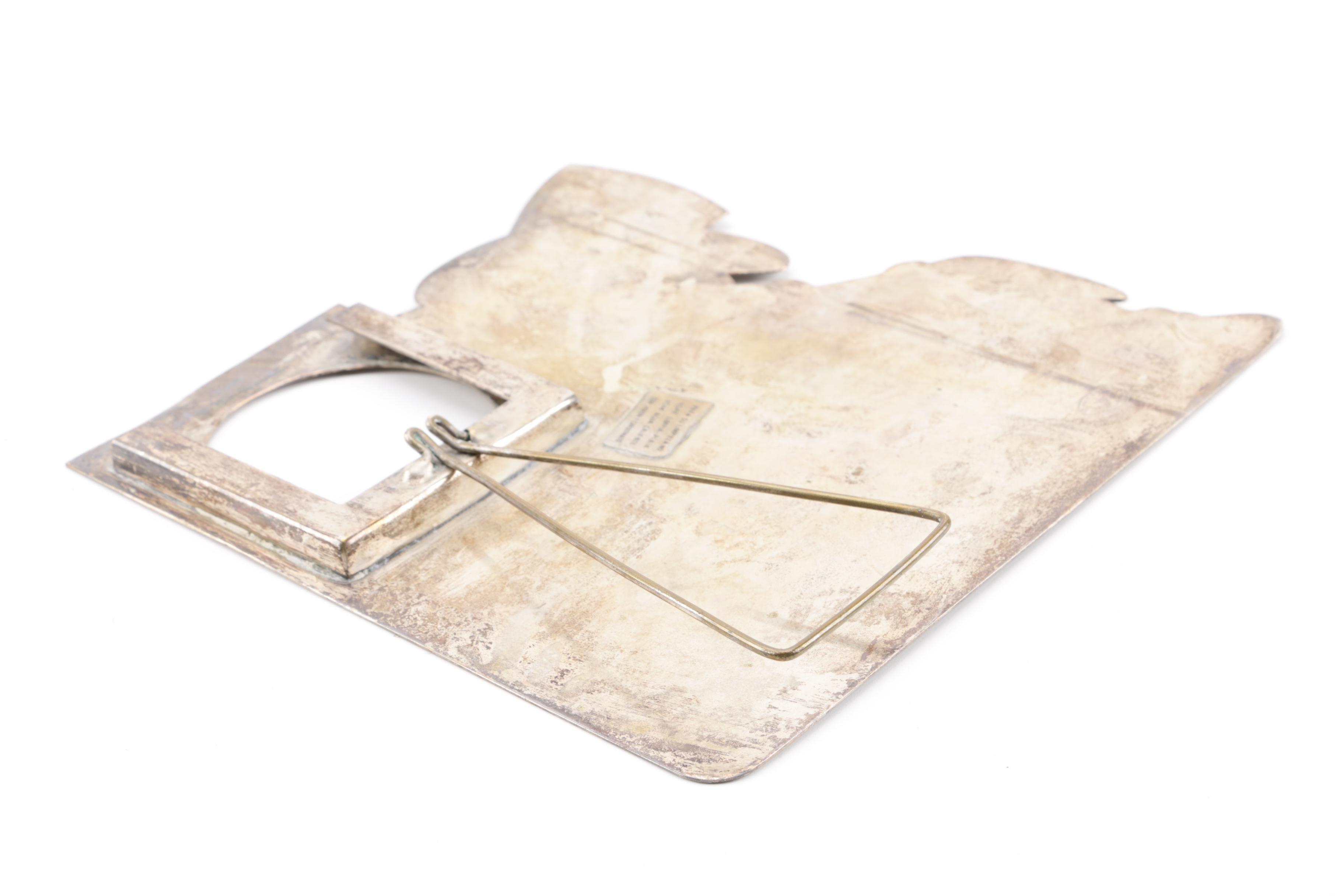 Walt Disney Productions "Jiminy Cricket" Silver Plate Picture Frame