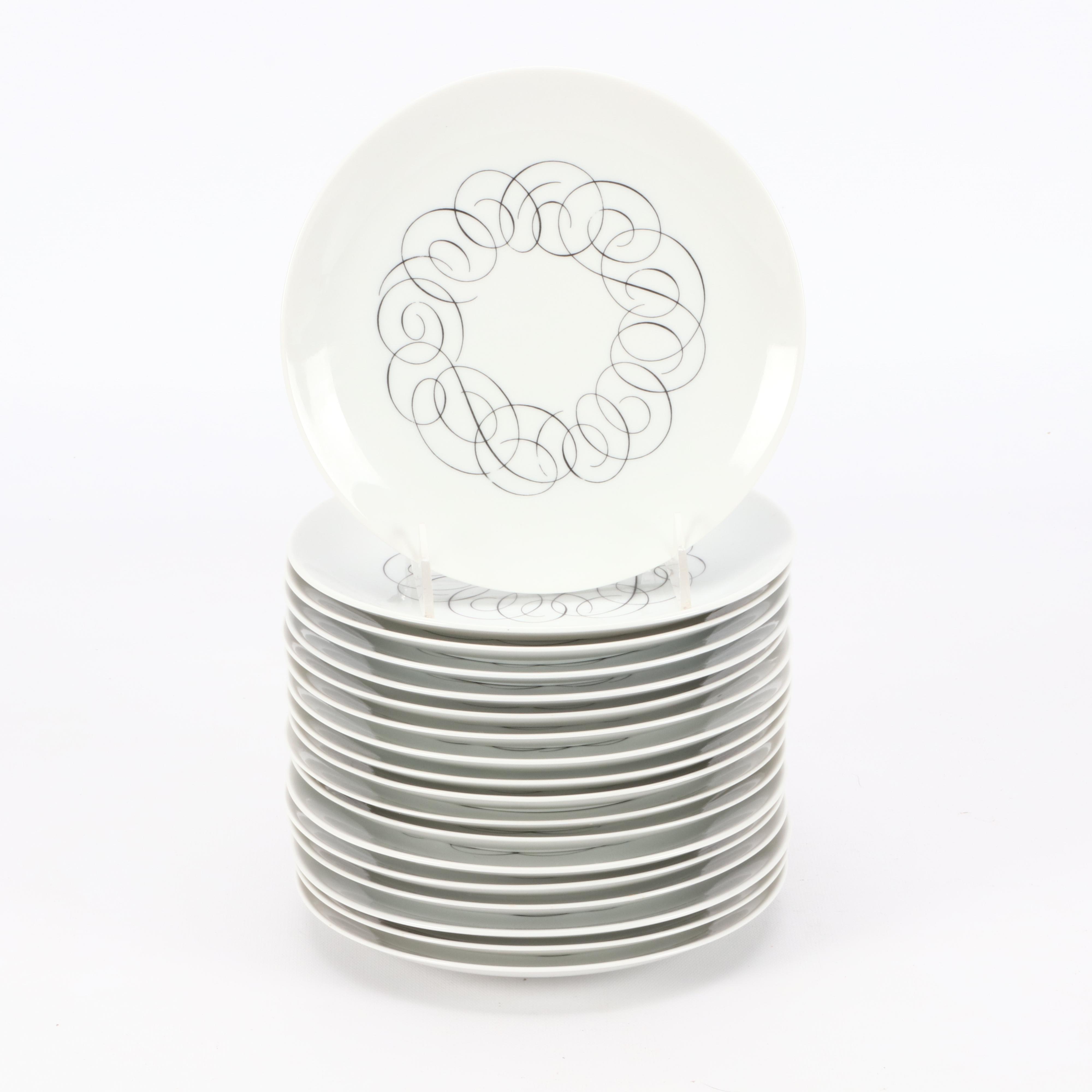 Rosenthal Continental China Raymond Loewy "Script" Porcelain Dinnerware