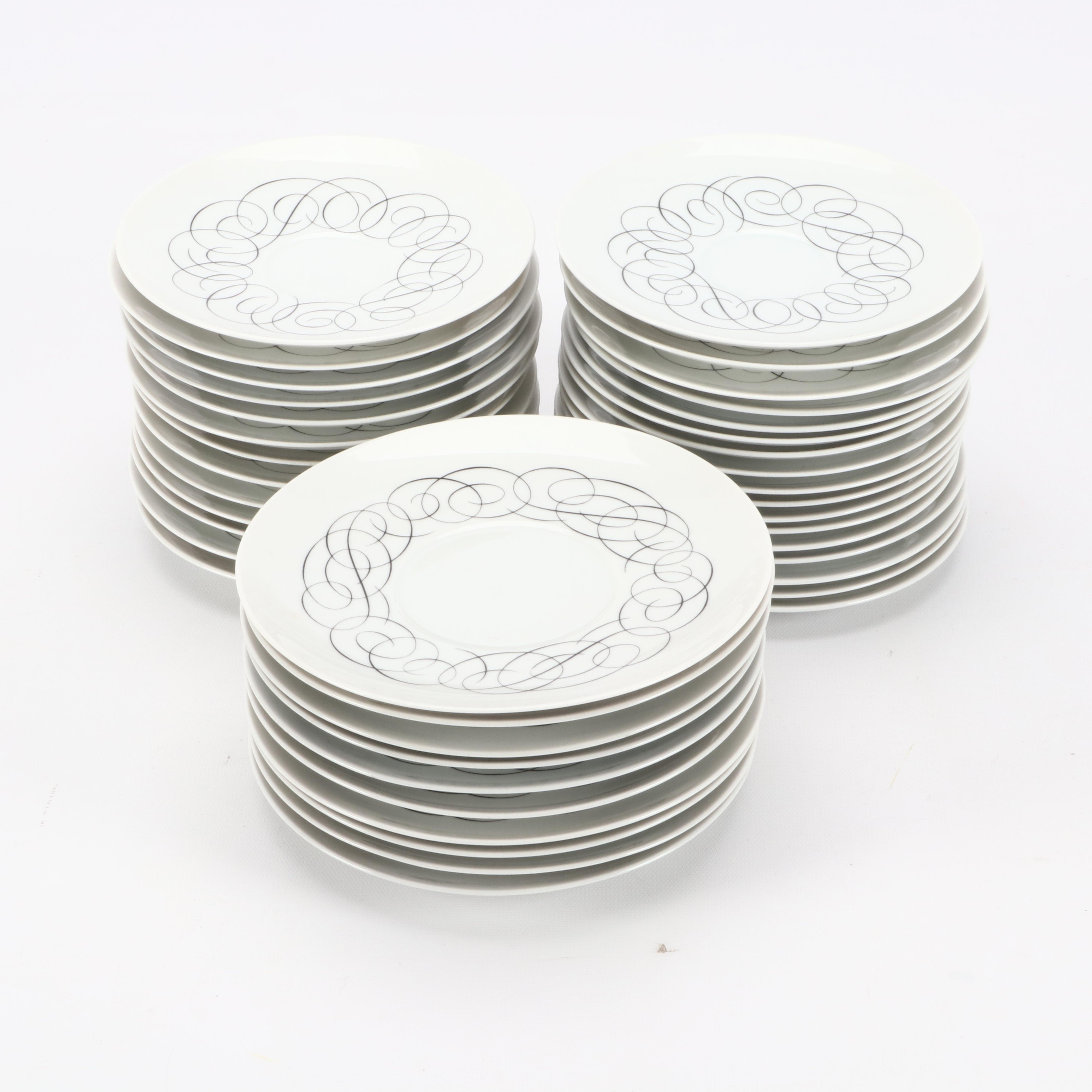 Rosenthal Continental China Raymond Loewy "Script" Porcelain Dinnerware